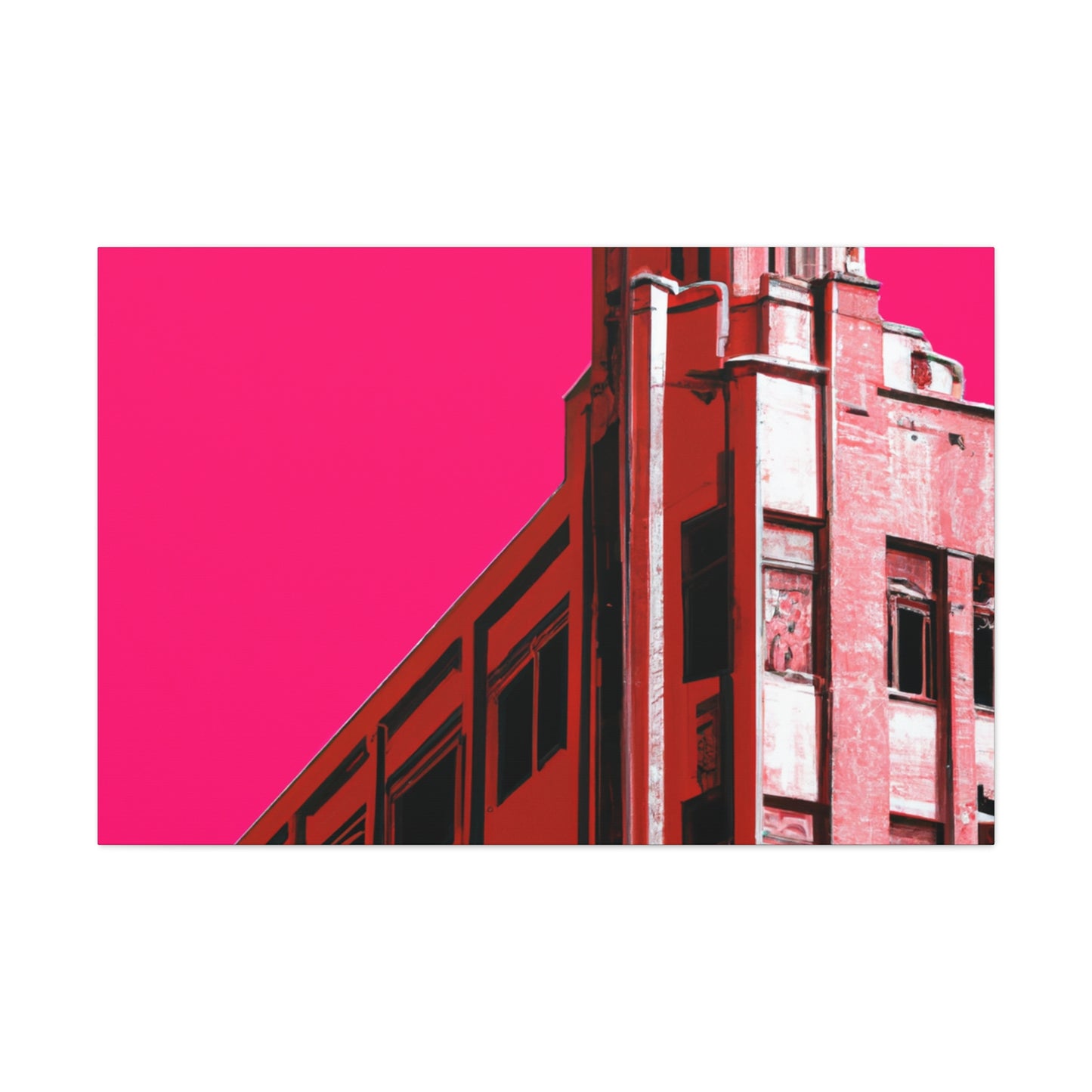 Straightup Splendor - The Visually Stunning Symmetry of Art Deco Architectural. - Canvas