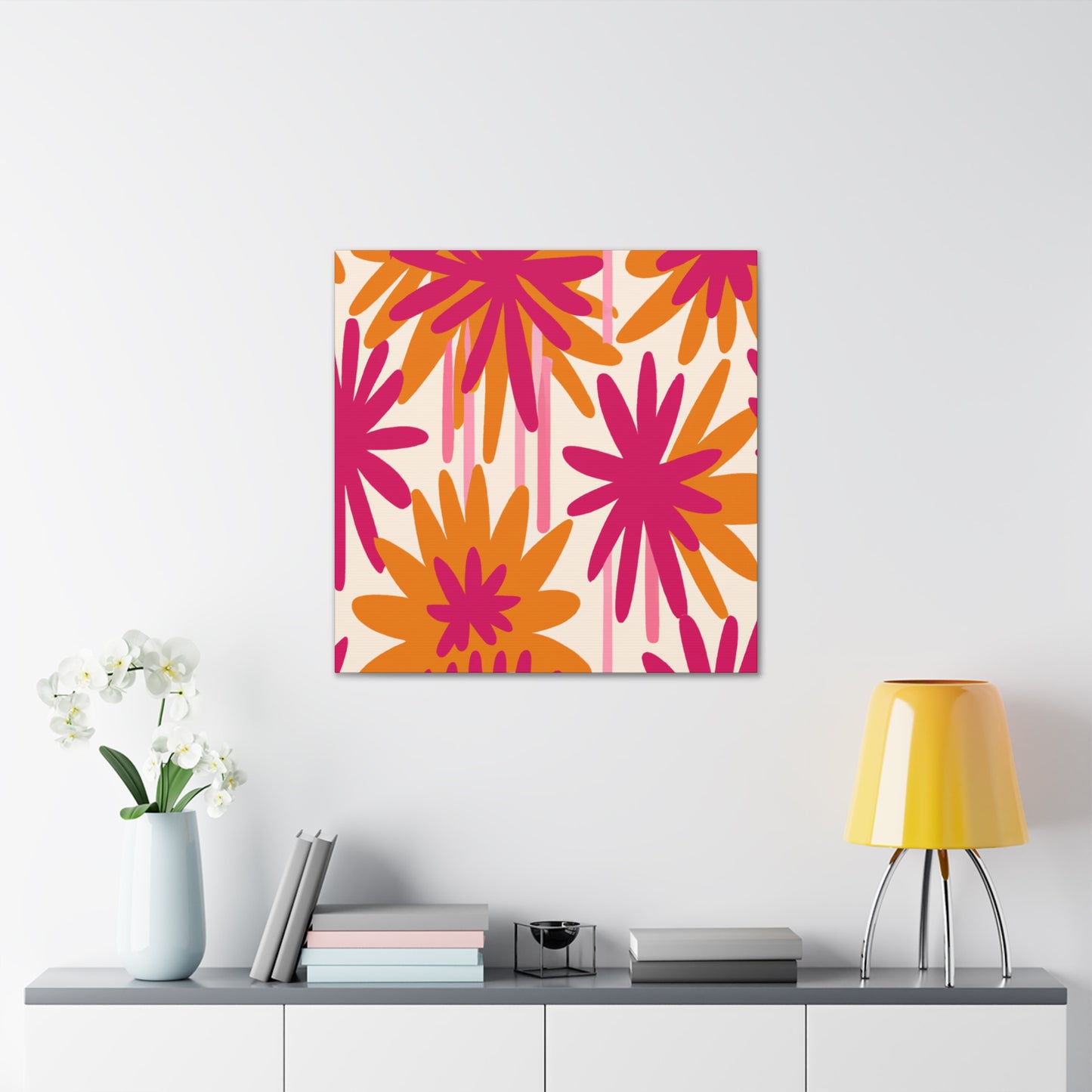 'The Wild Floral Dash' - Floral Canvas
