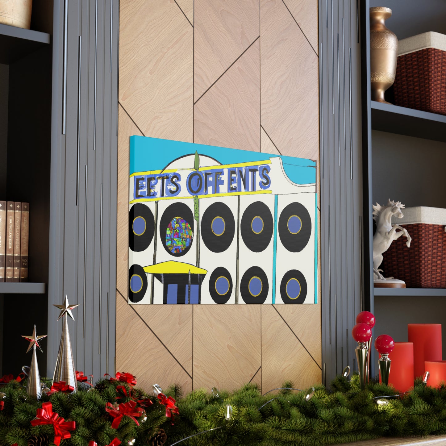 Sock Hop Shoppe - Retro Music Canvas