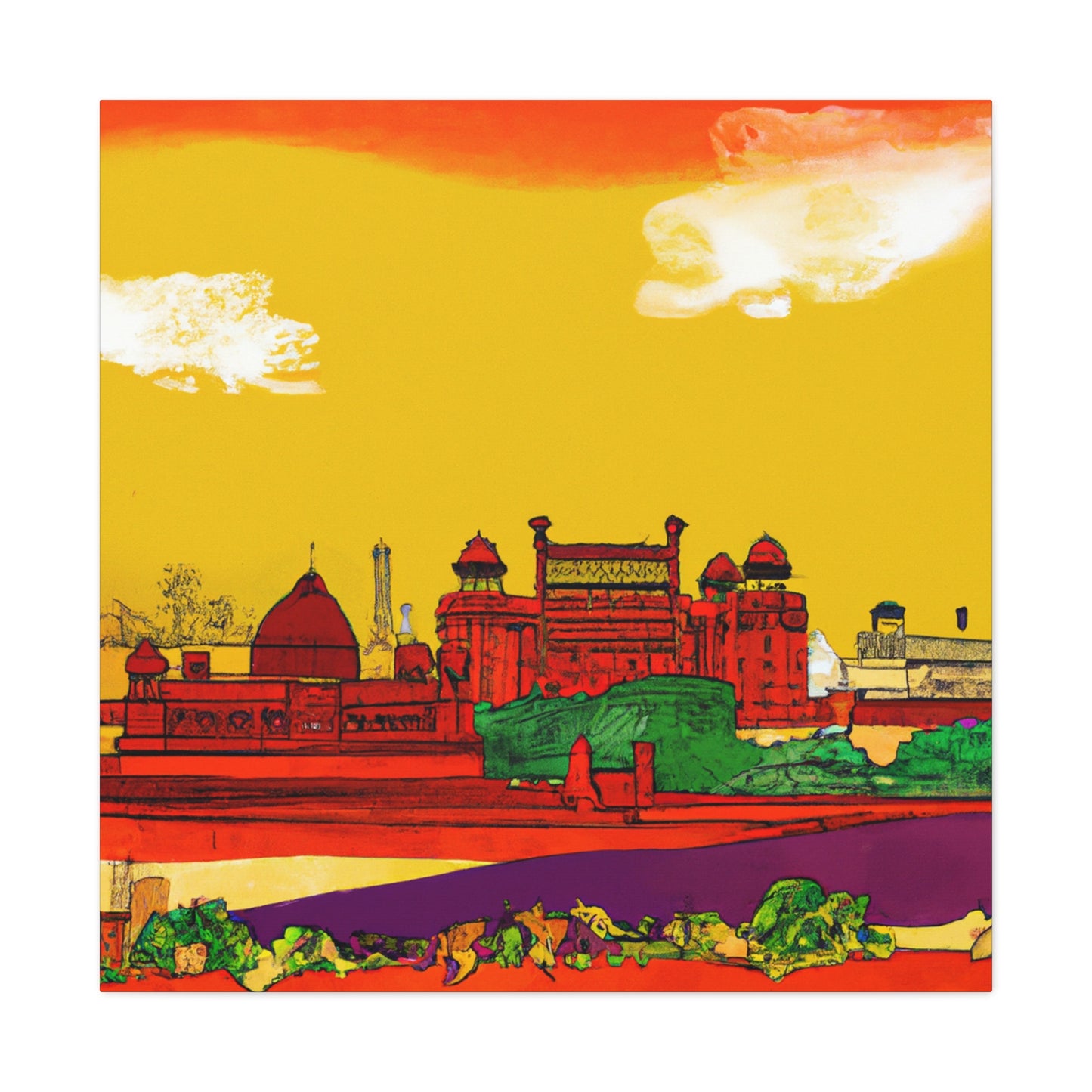 Kashmir Shores - Destination India - Canvas