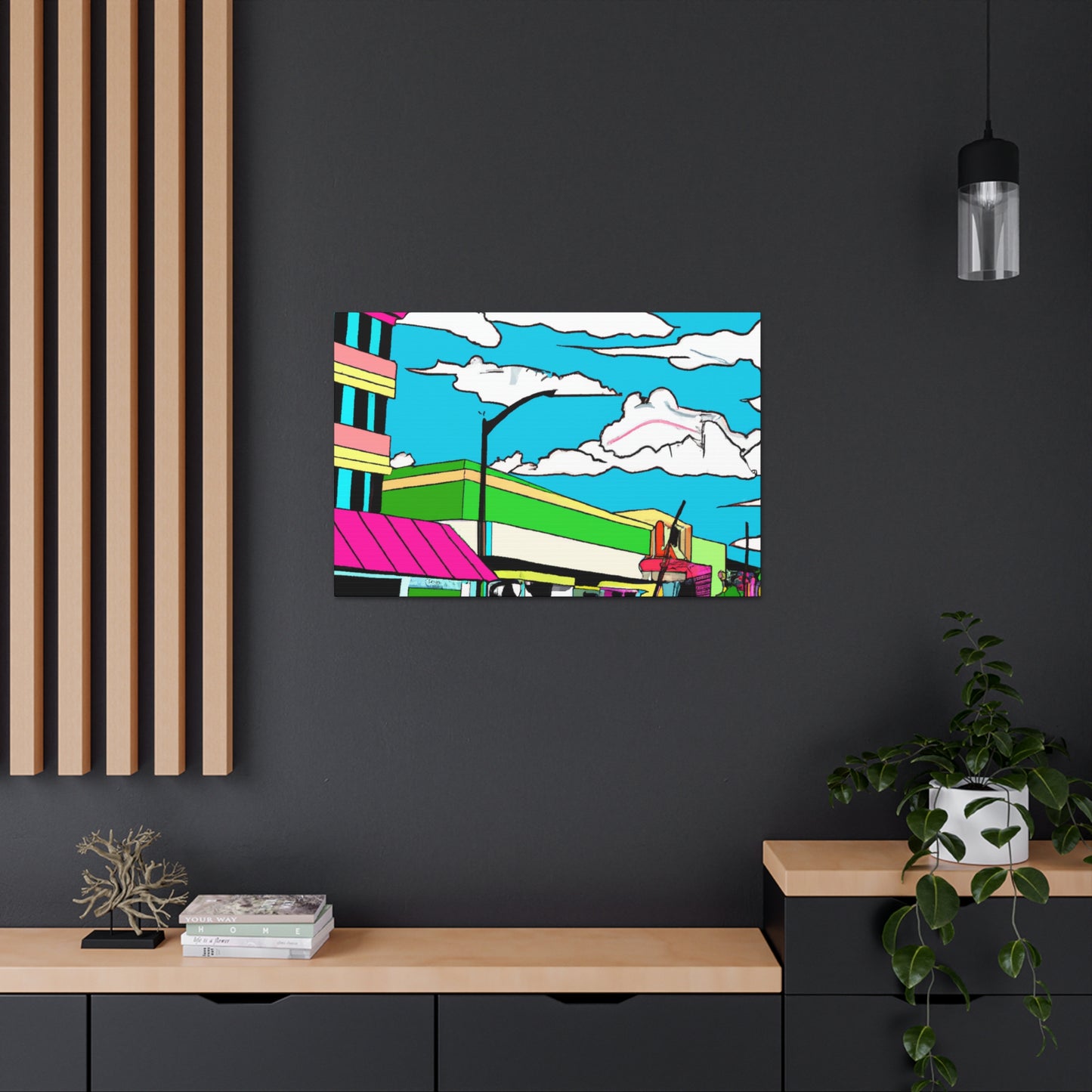 Sky View Way - Pop Art Canvas