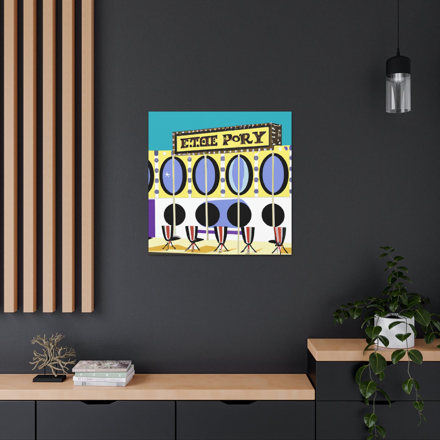 Kwik-Peep Mirror Shop. - Canvas - Pop Art