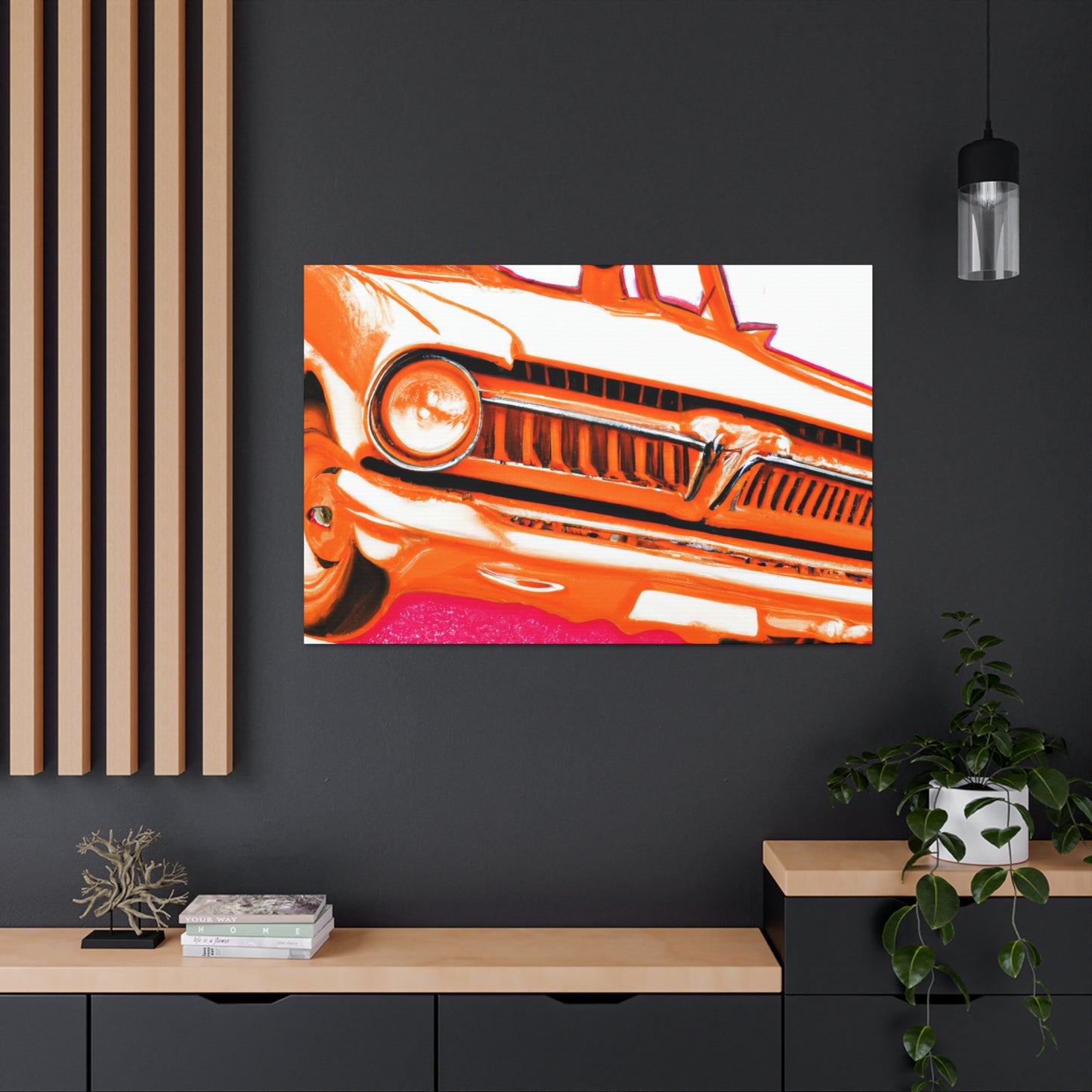 "Classic Car Curtains" - Automobile Canvas