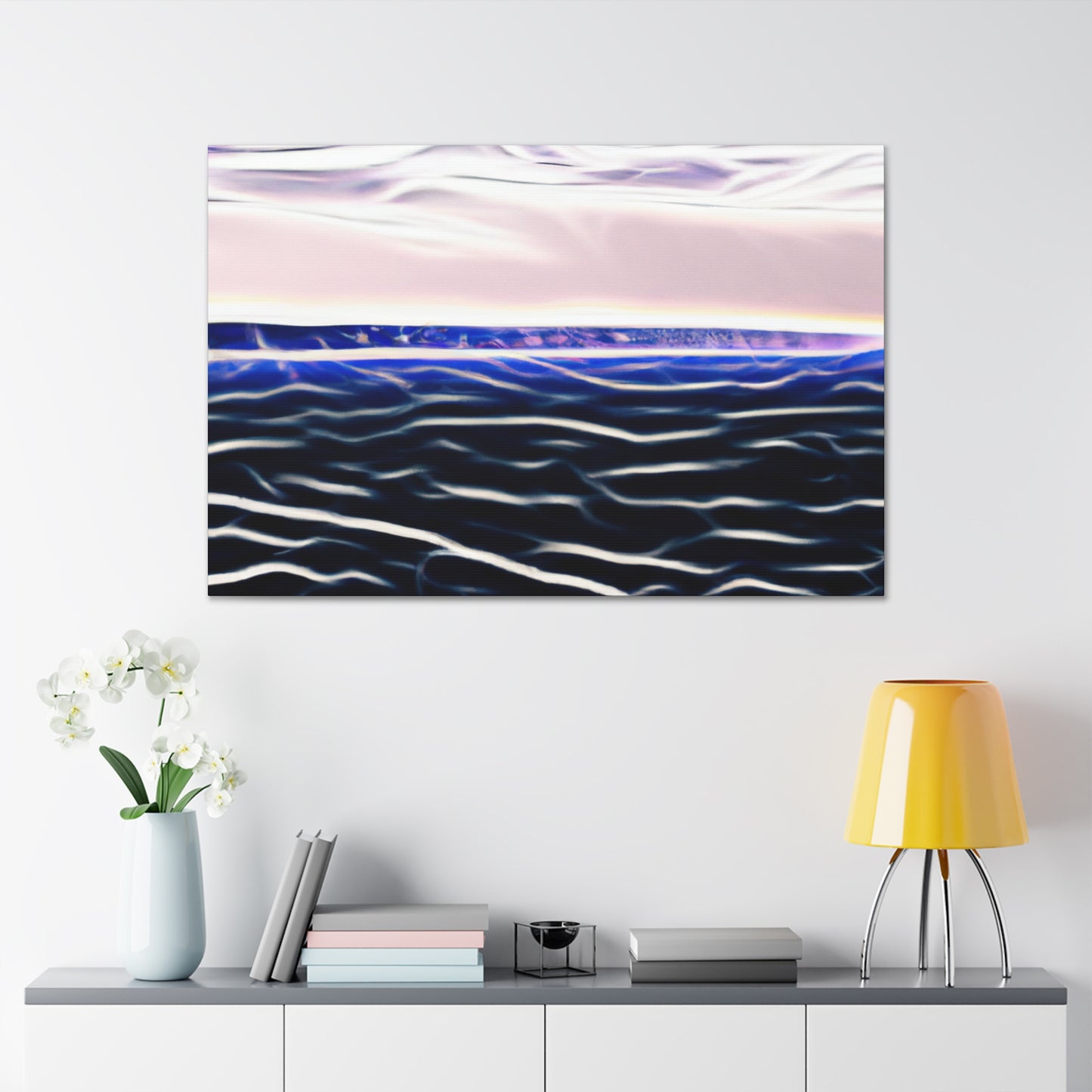 "Flower Power - Vintage Contemporary" - Canvas