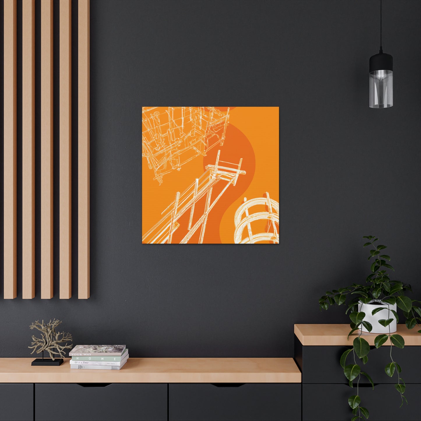 Orange Deck - Canvas - Architectural