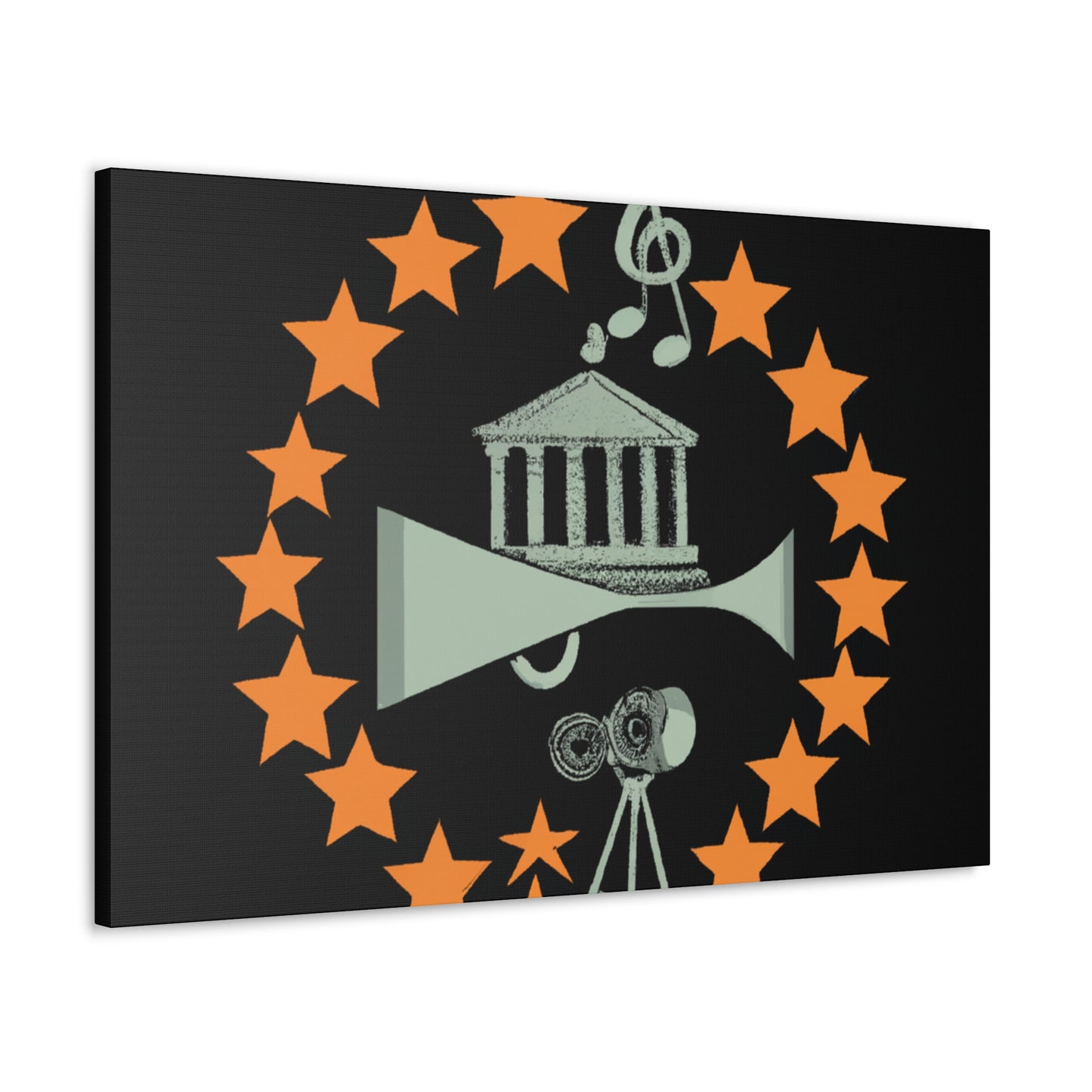 The Groovy Tunesters - Retro Music and Film Canvas