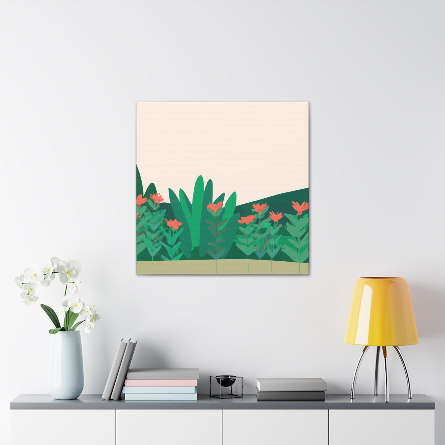 Butterfly Blooms Landscape - Canvas