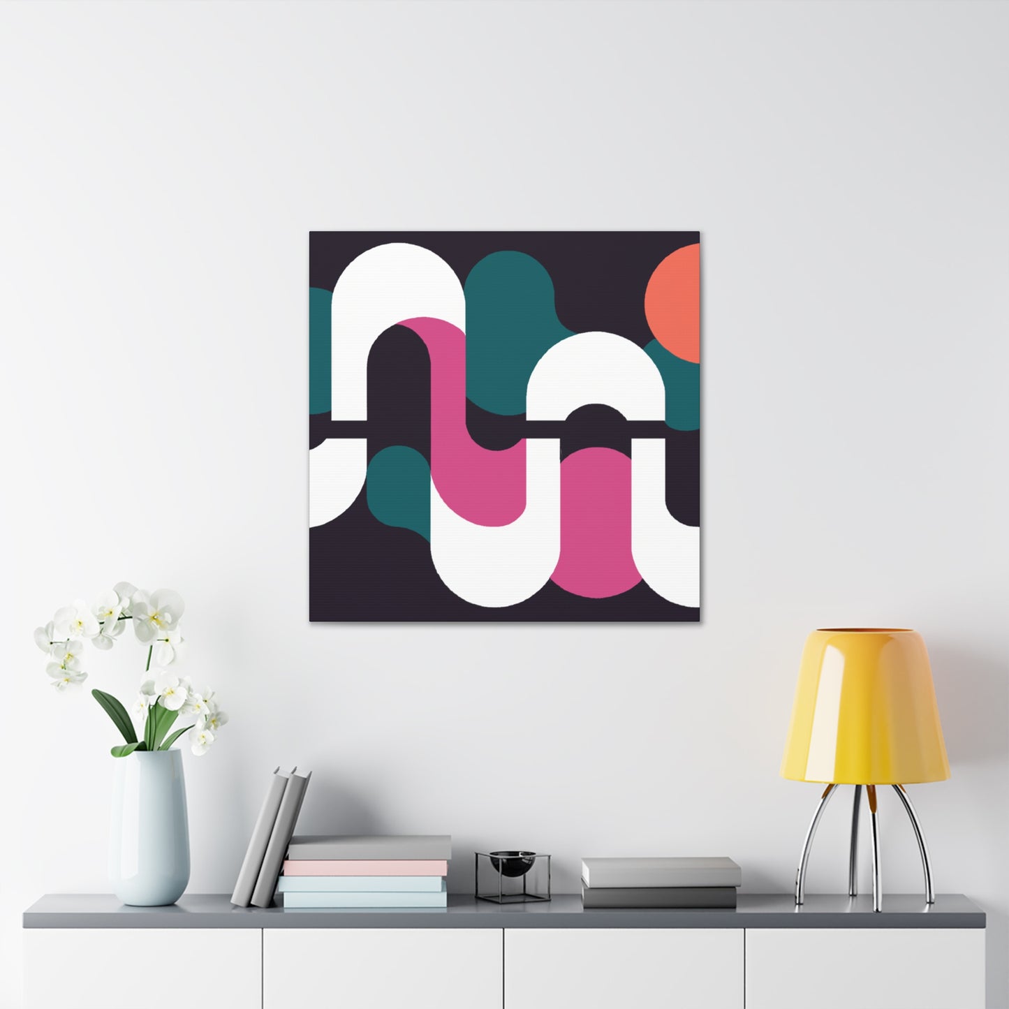 Dashing Squares - Midcentury - Canvas
