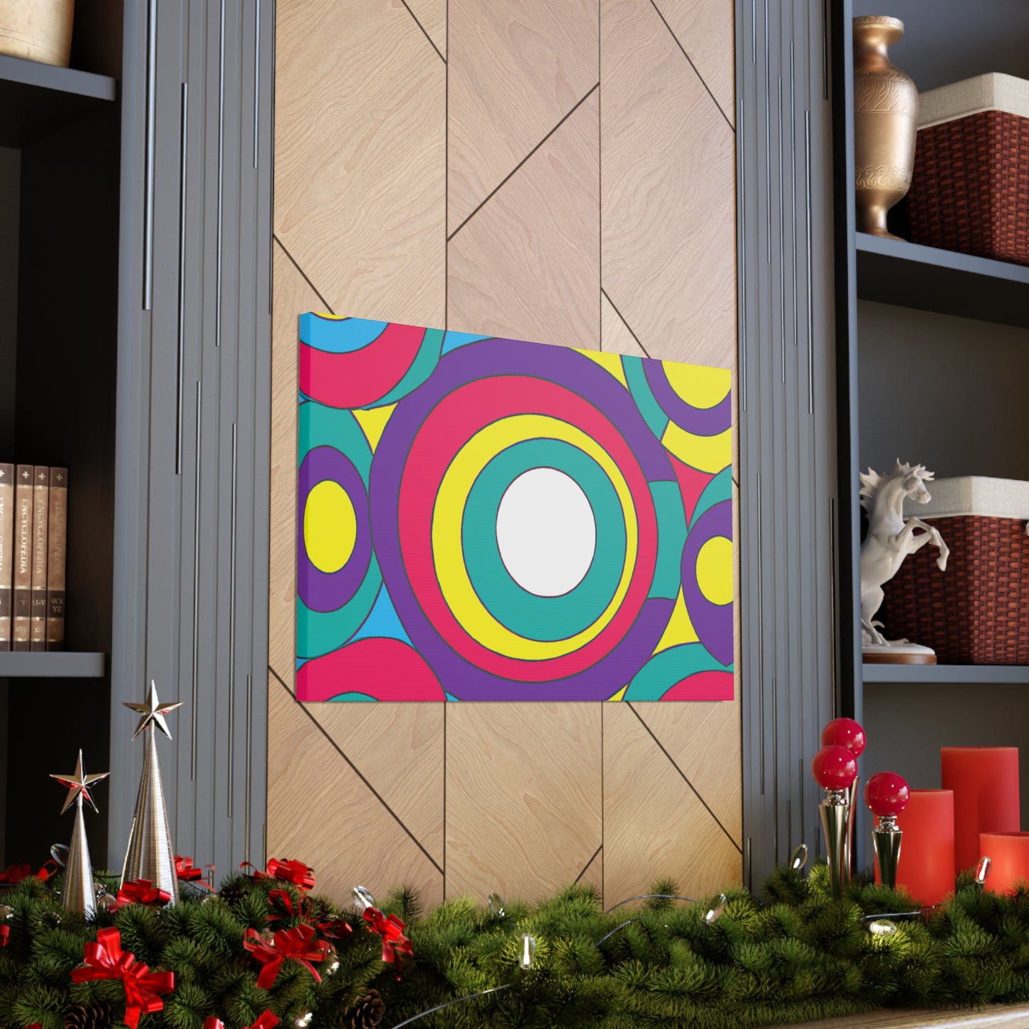 Circular Fury - Midcentury Retro Canvas