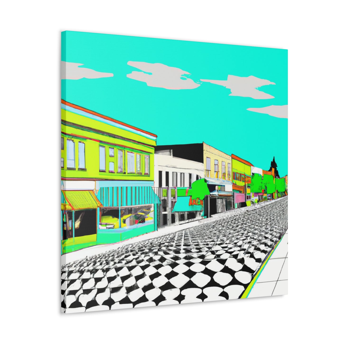 Streamlined Boulevard - Architectural Canvas - Pop Art