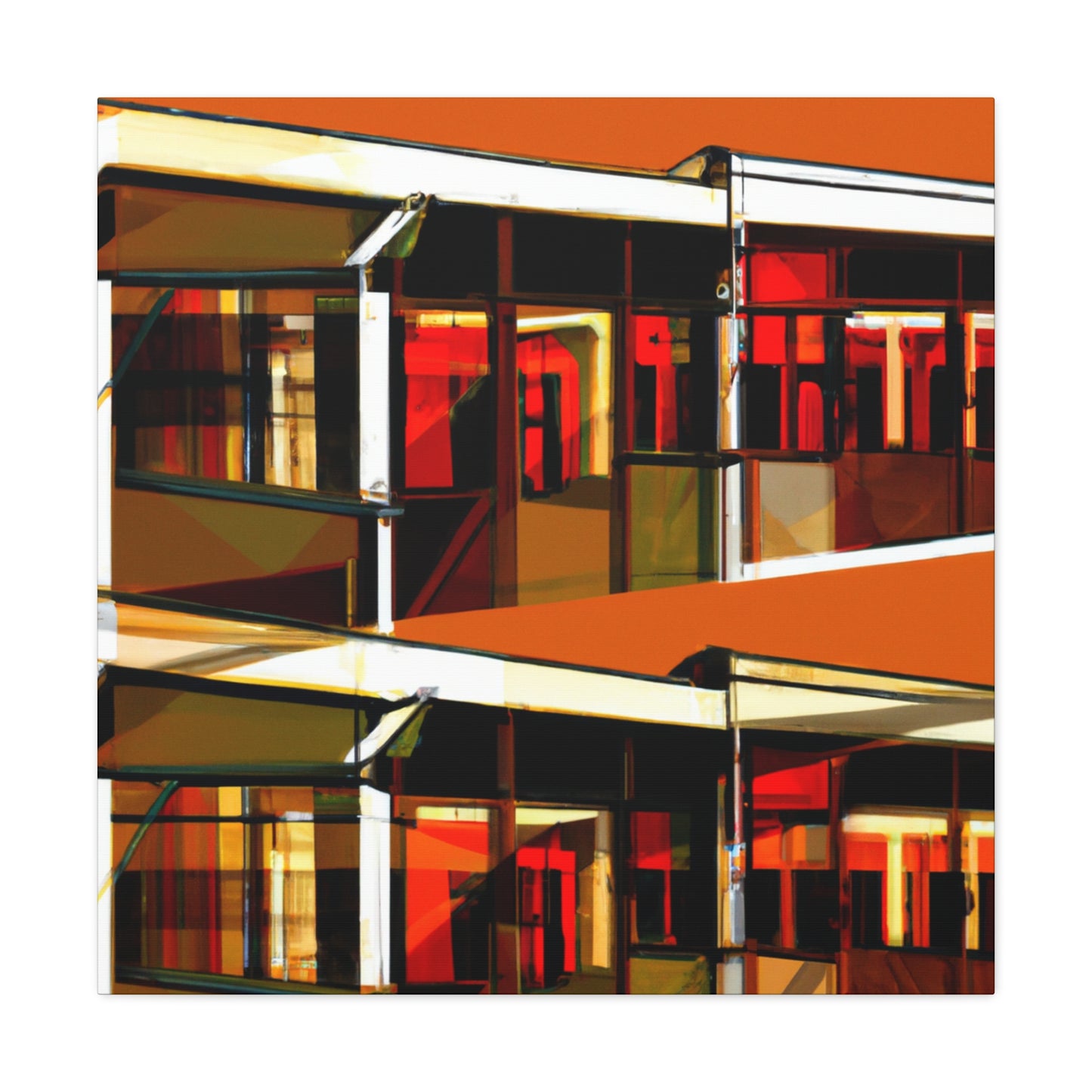 Burnt Windows - Canvas - Architectural