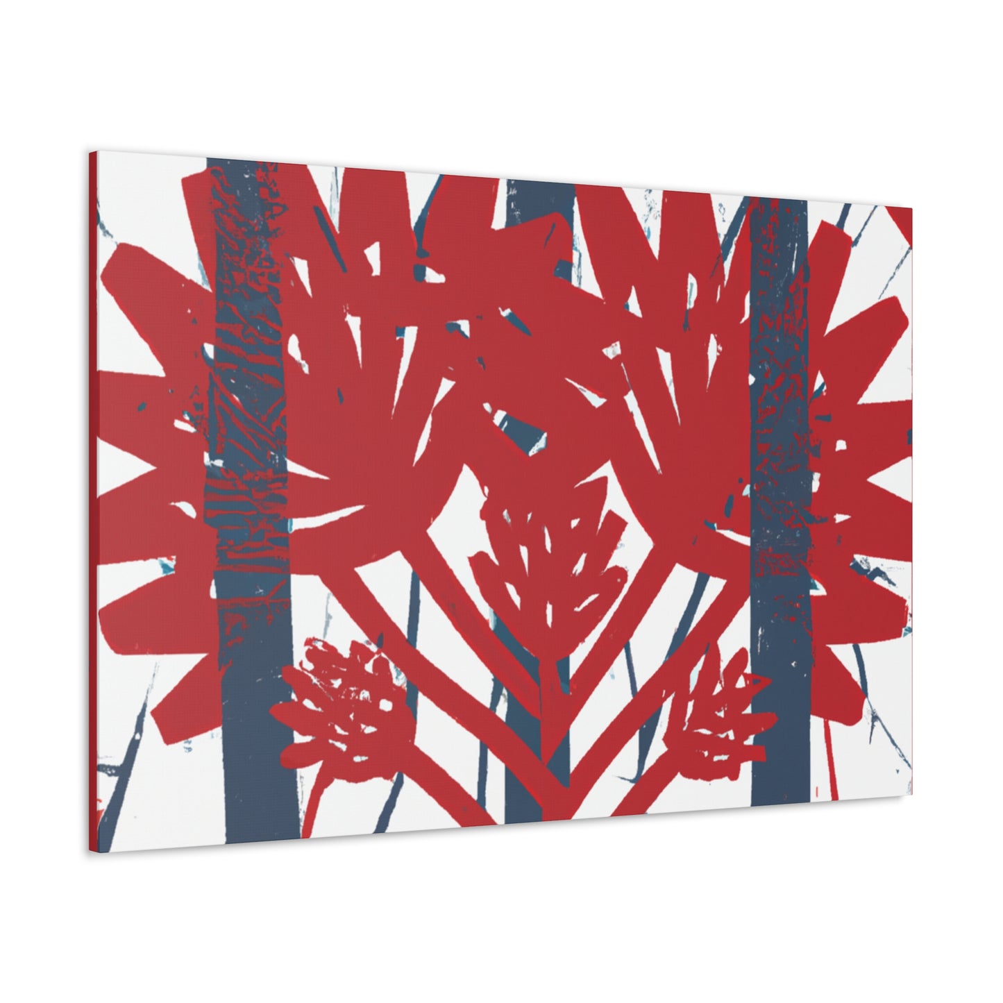 Sparklecrane - Floral Canvas Retro Design