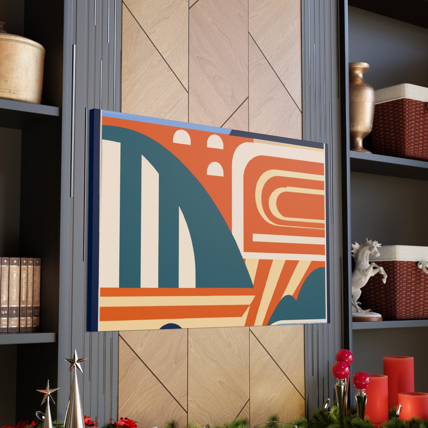 Fantastic Reindeer - Midcentury Canvas