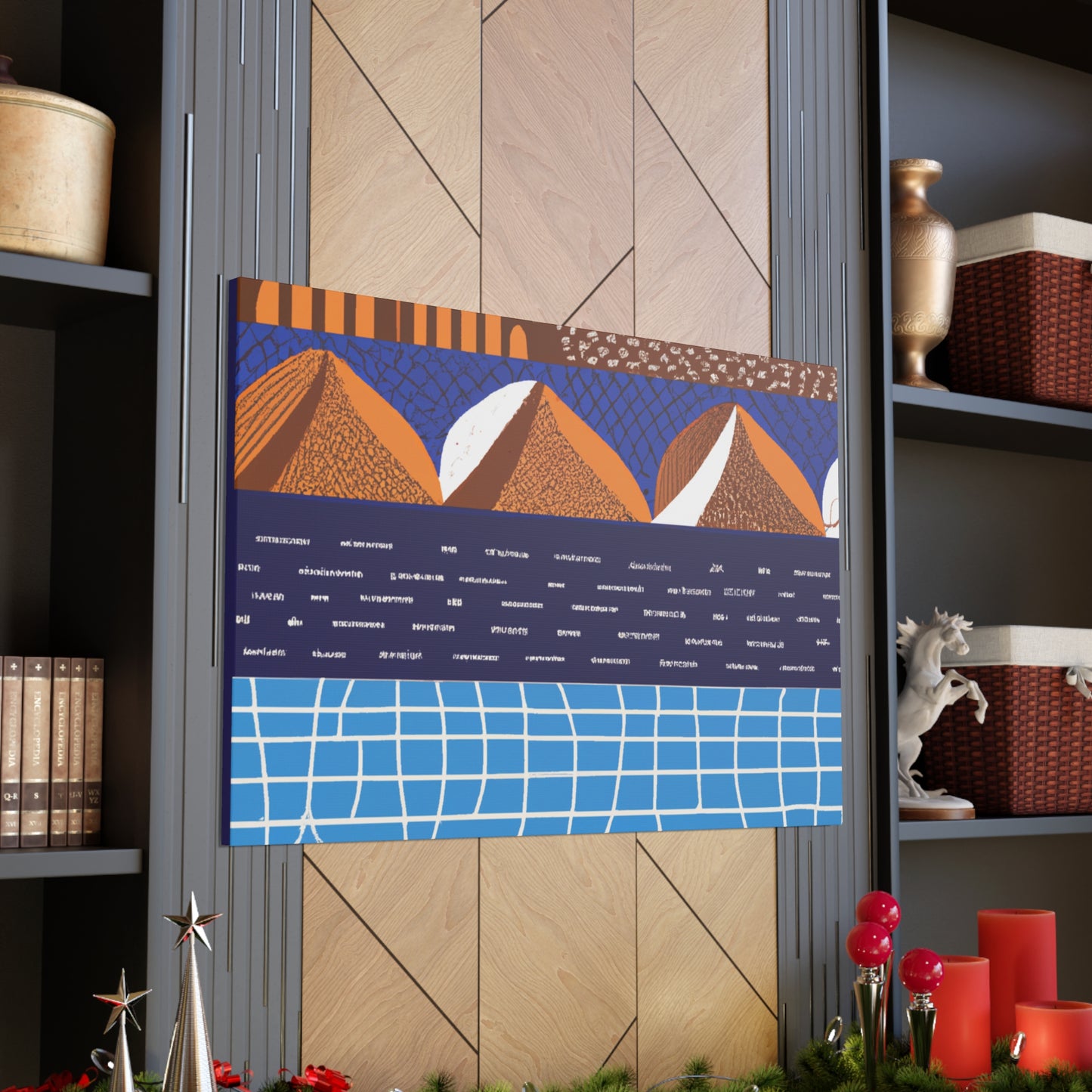 Blue RIver - Midcentury Canvas
