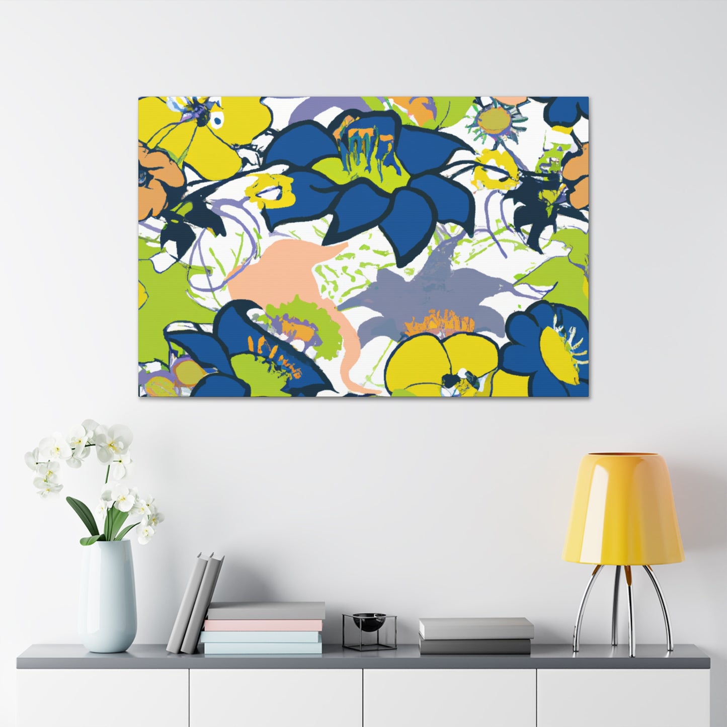 Petal Poetry - Floral Canvas