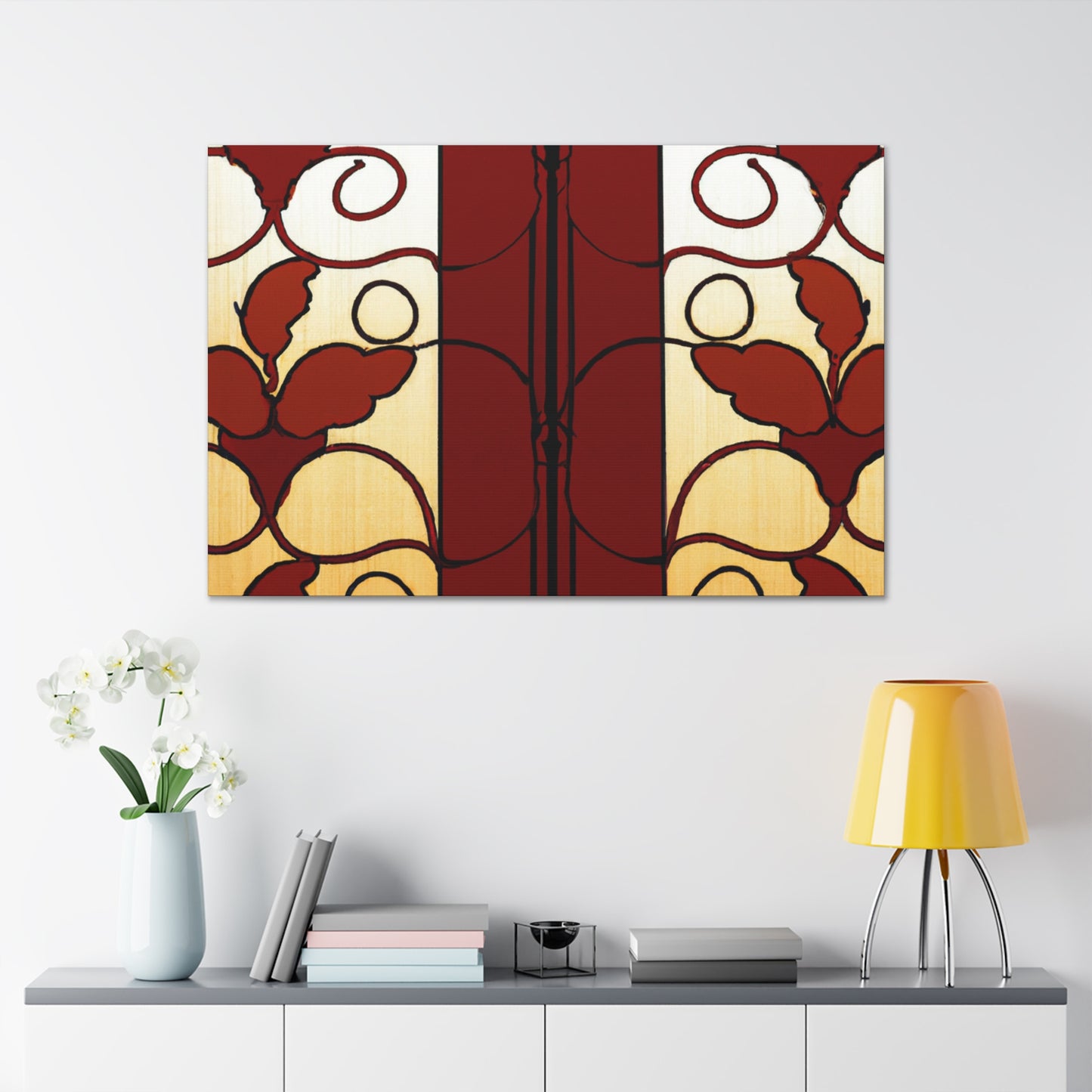 Fall Leaf - Glass Canvas