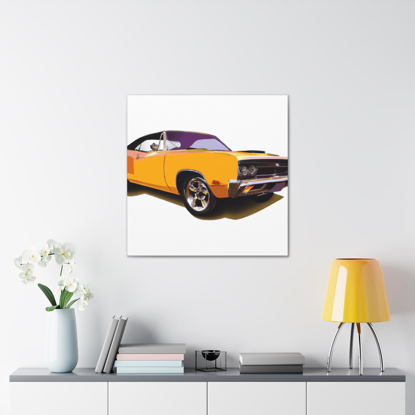 Retro Rocket - Automobile - Canvas