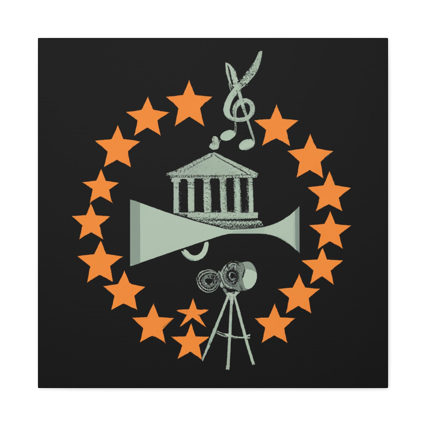 The Groovy Tunesters - Retro Music and Film Canvas