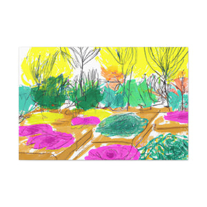 Butterfly Bloom Landscape - Canvas