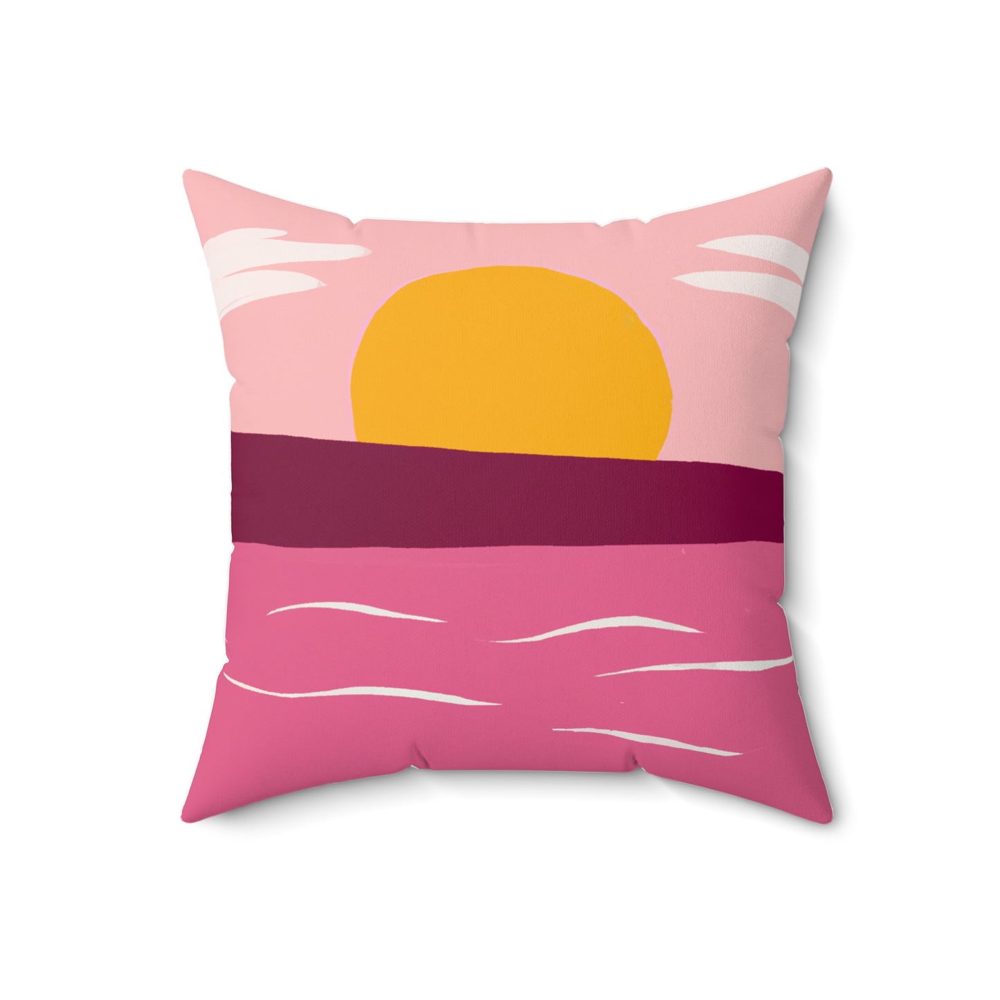 Spun Polyester Square Pillow