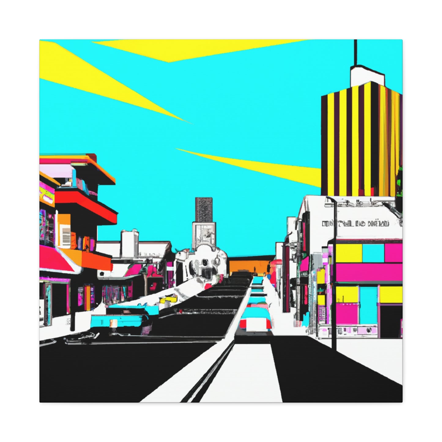 Futuristic Alley - Canvas Pop Art
