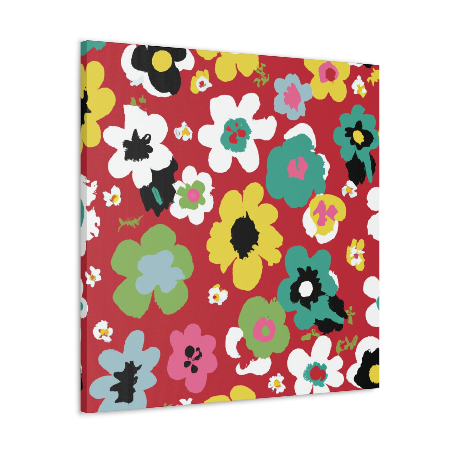 "Petal's Poise" - Floral Canvas