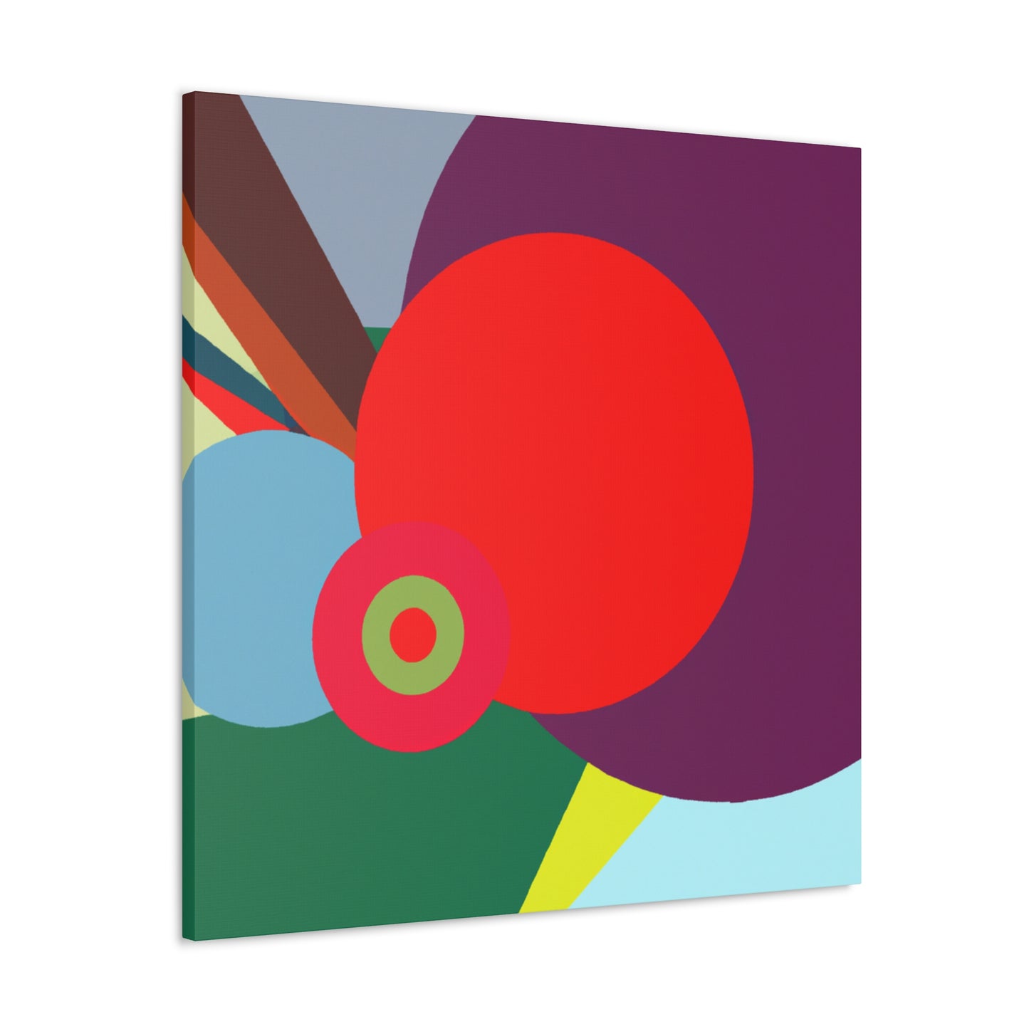 "Cheerful Vibes - Midcentury" - Canvas