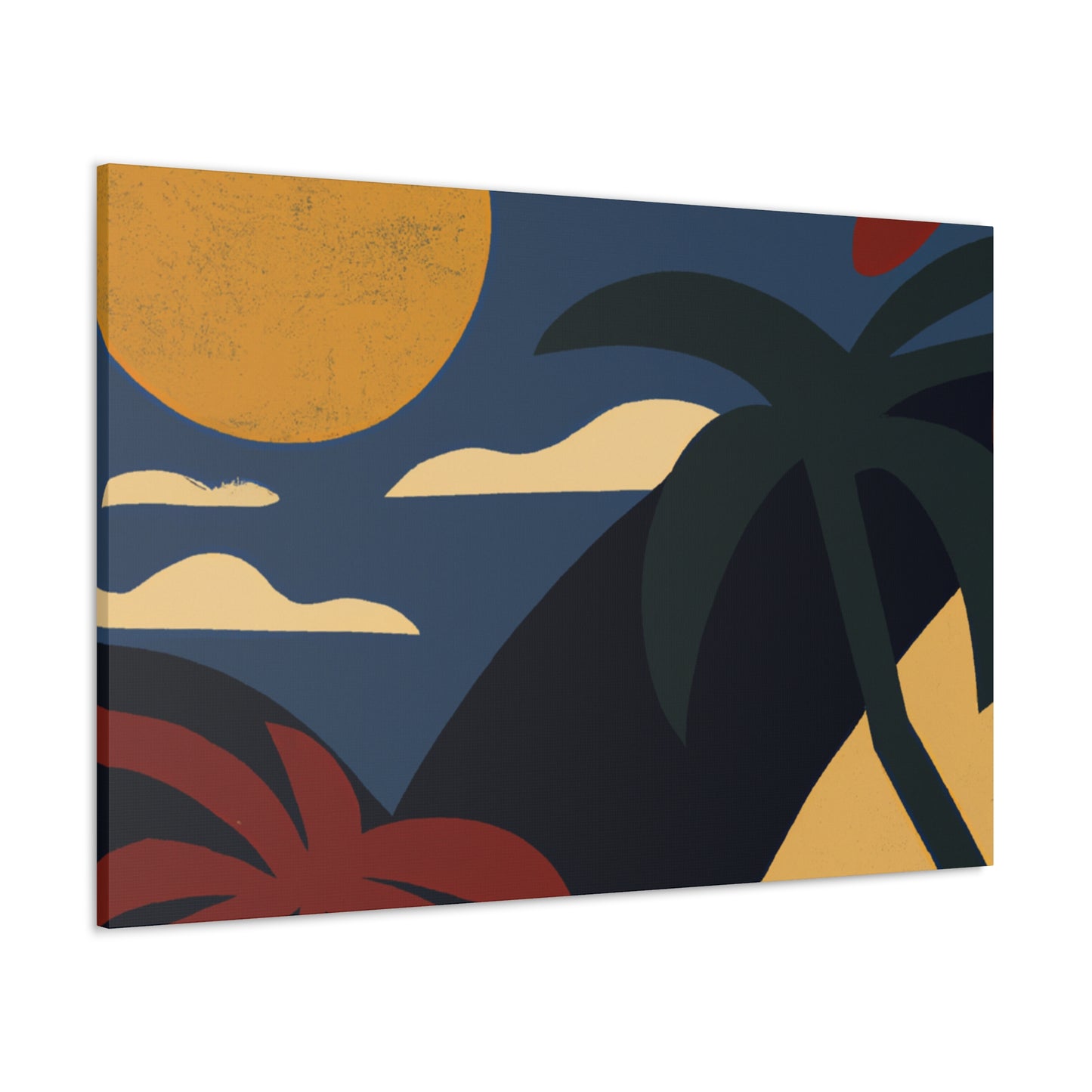 Moonlit Jungle - Midcentury Canvas