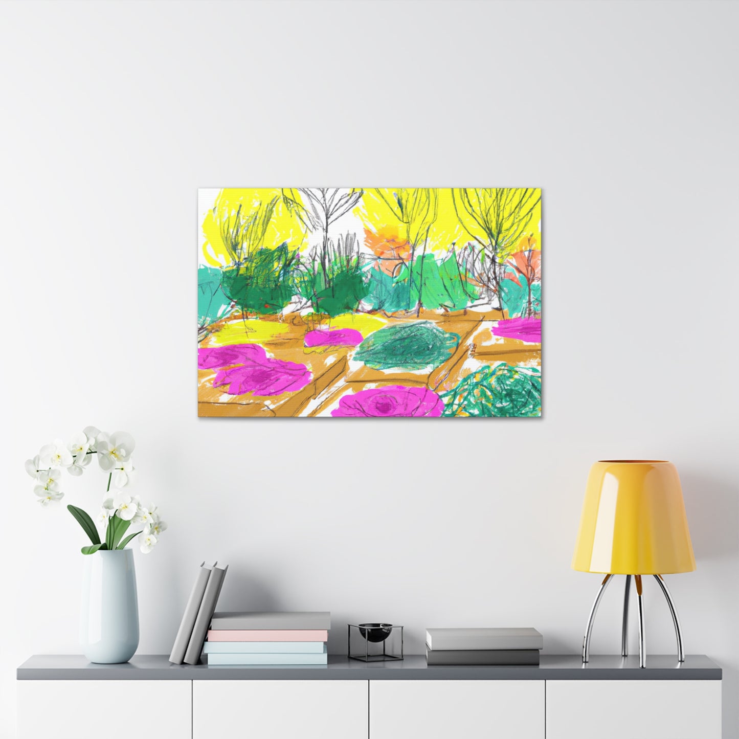 Butterfly Bloom Landscape - Canvas
