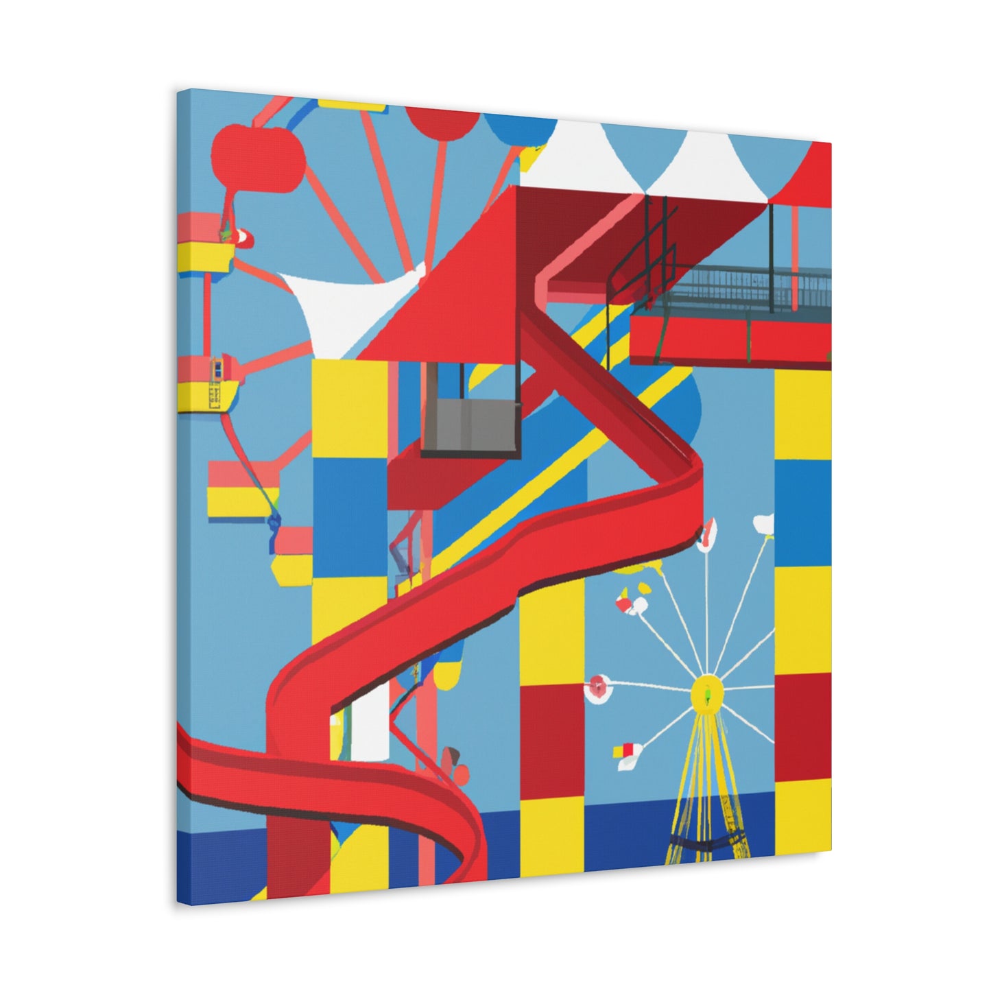 Cotton-Candy City - Amusement - Canvas