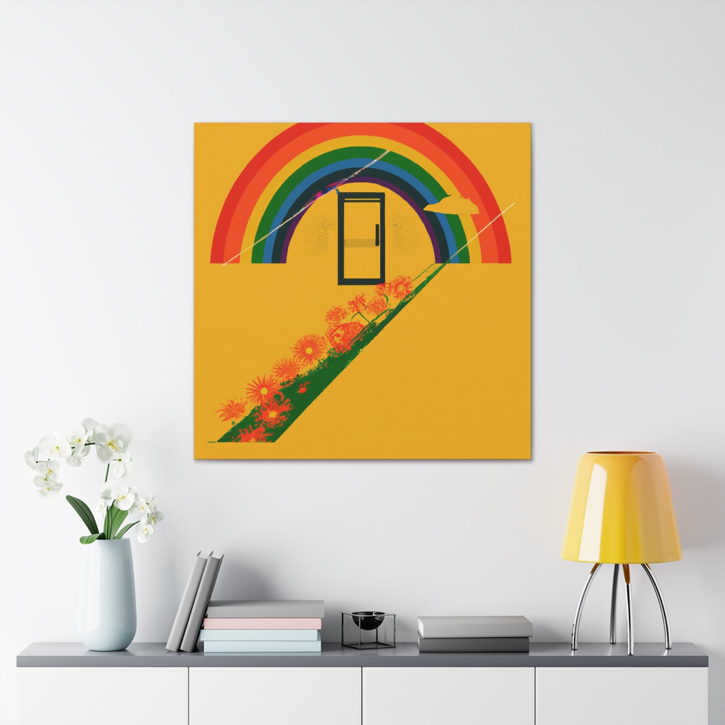 Rainbow Tranquility - Minimalism - Canvas