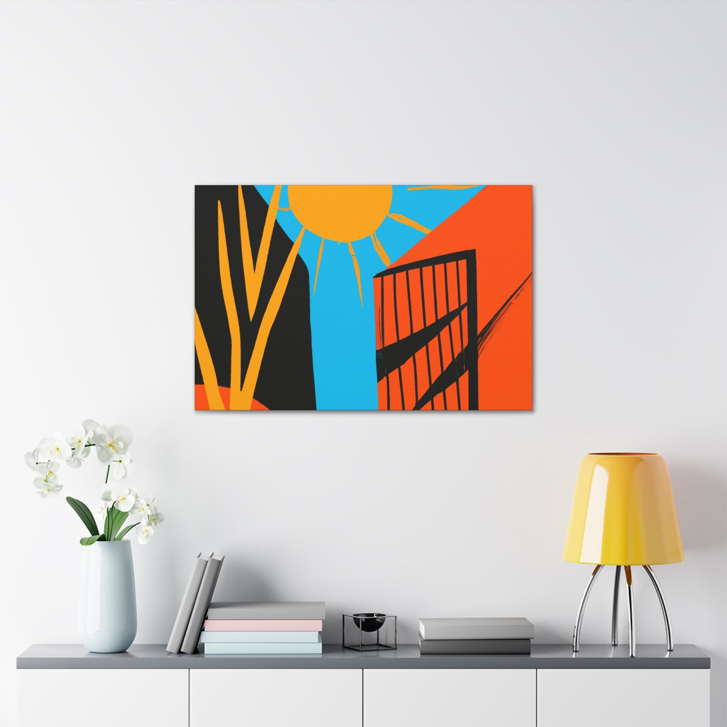 Rusty Reflection- Midcentury - Canvas