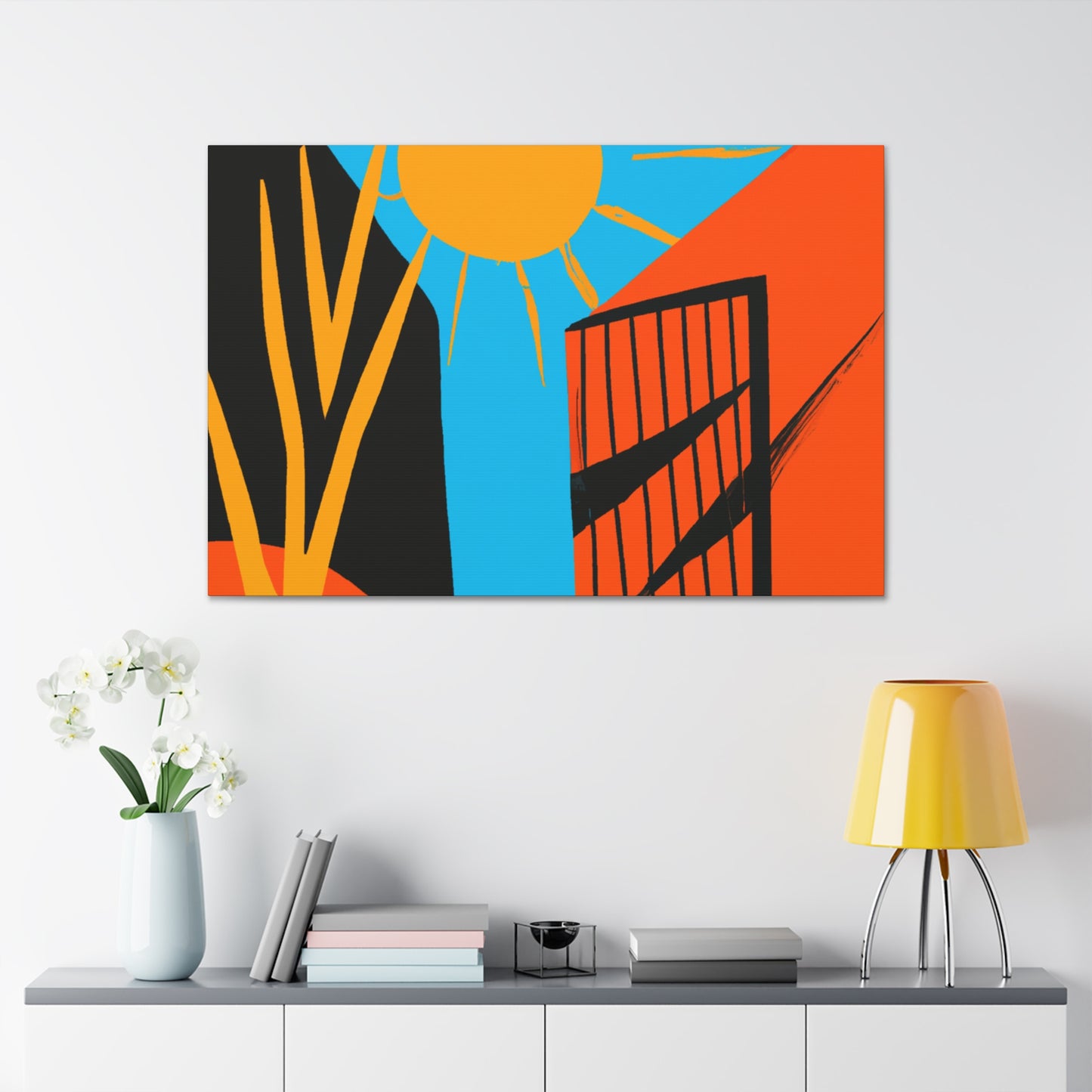 Rusty Reflection- Midcentury - Canvas