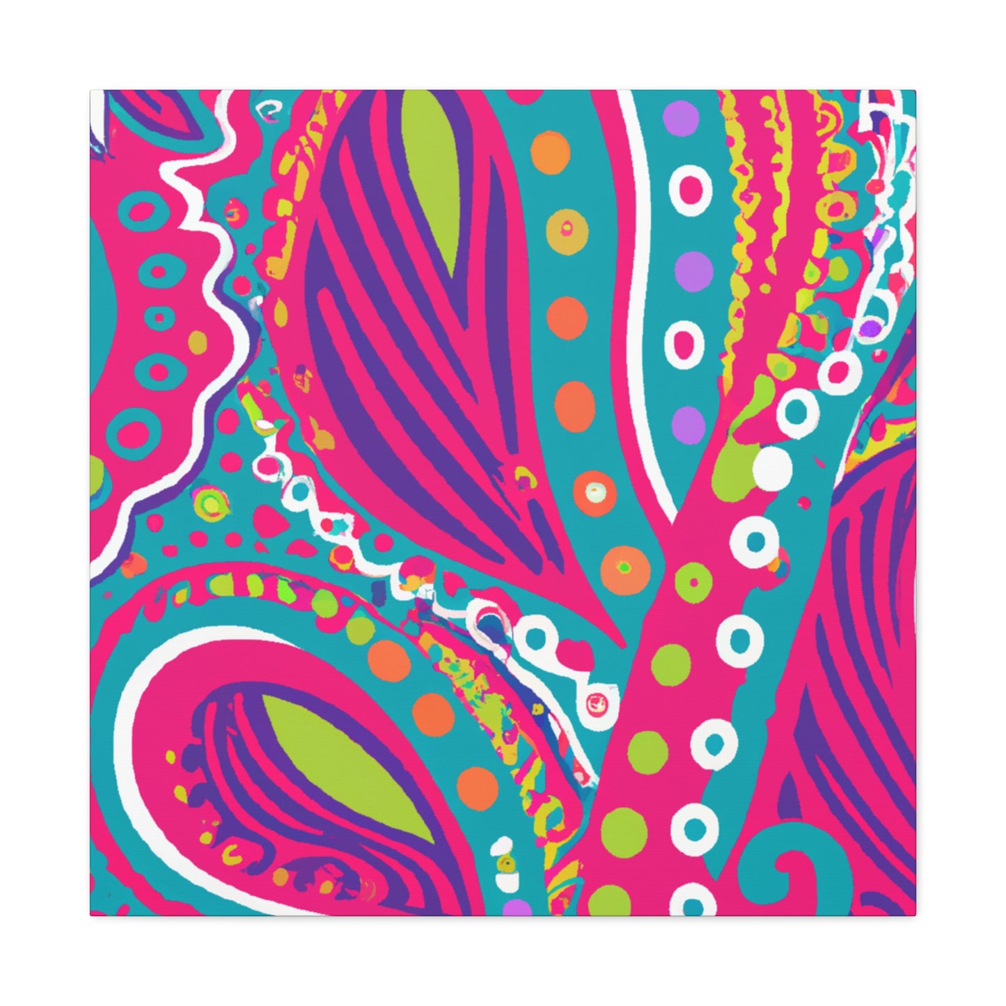 Flamenose! - Abstract Retro Design Canvas