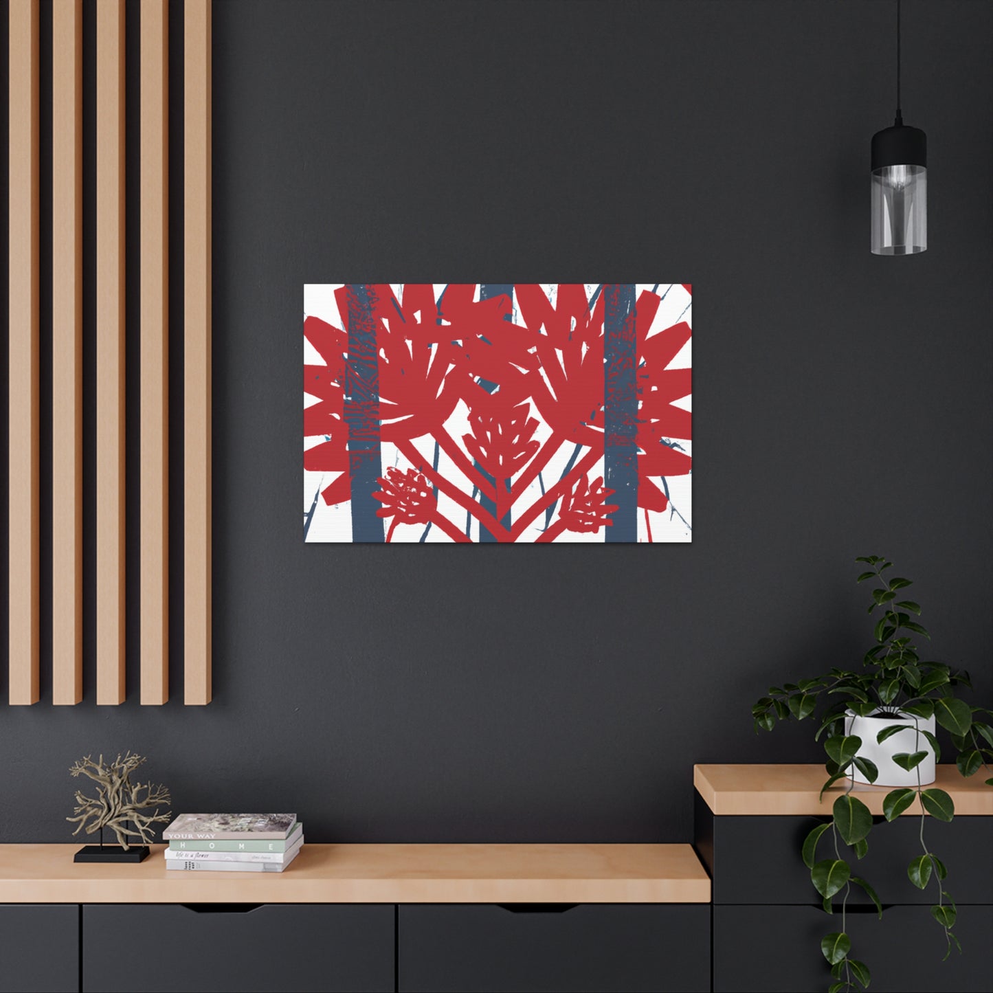 Sparklecrane - Floral Canvas Retro Design