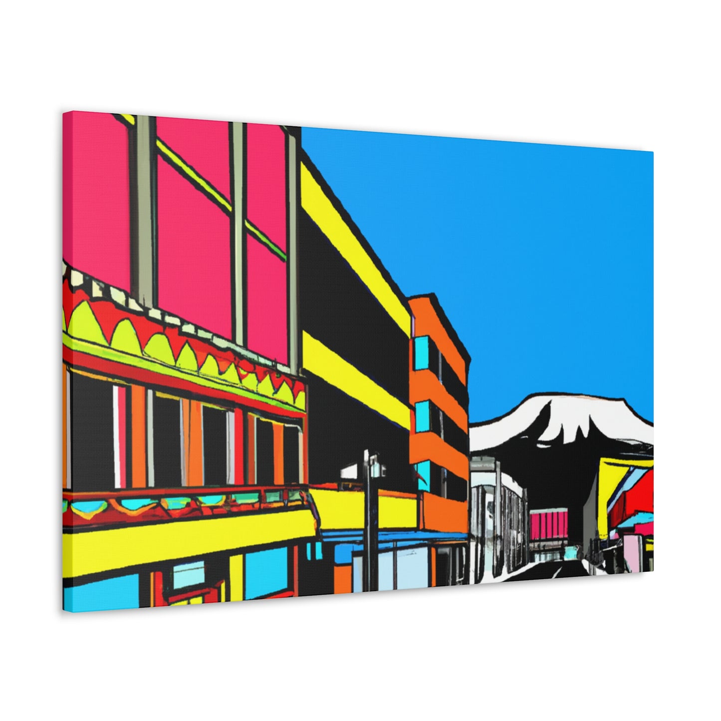 Rock 'n' Roll Avenue - Architectural Canvas Pop Art