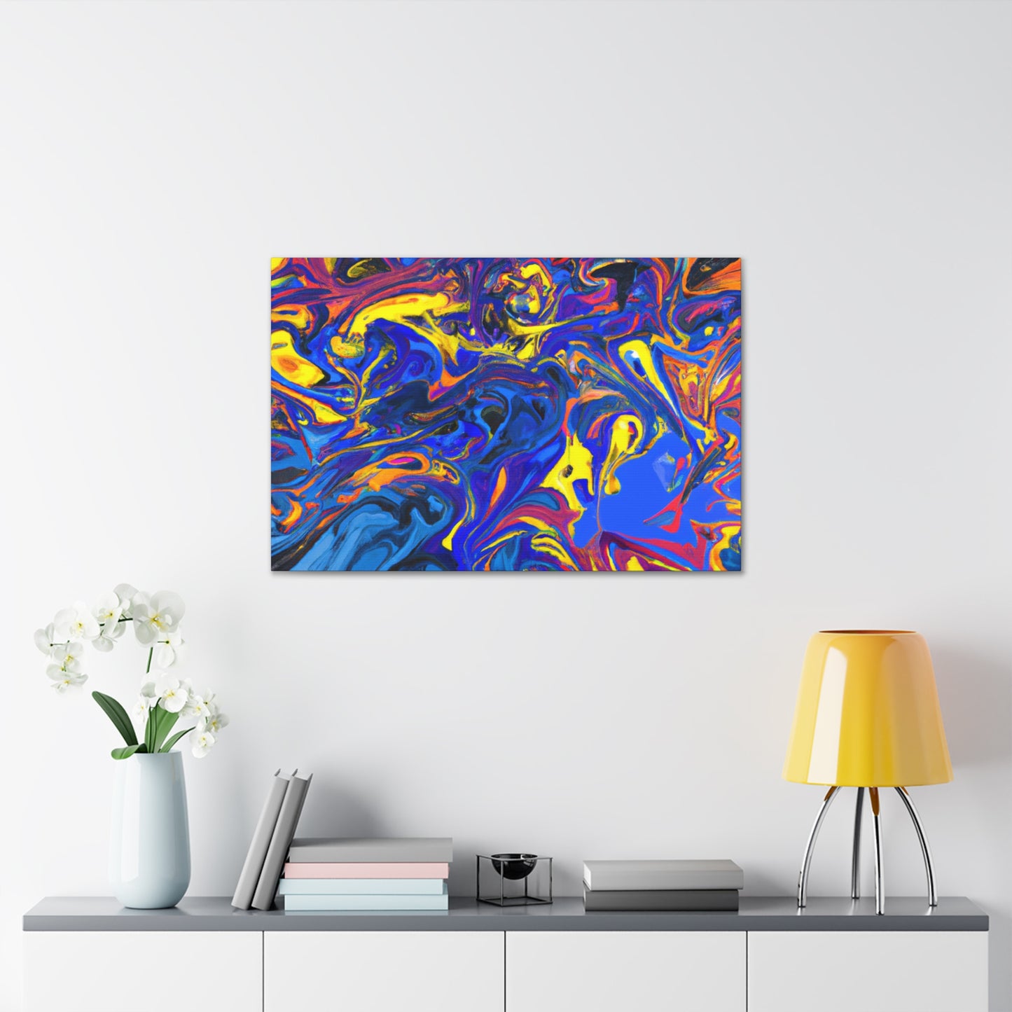 Blue Turbulence - Canvas - Abstract