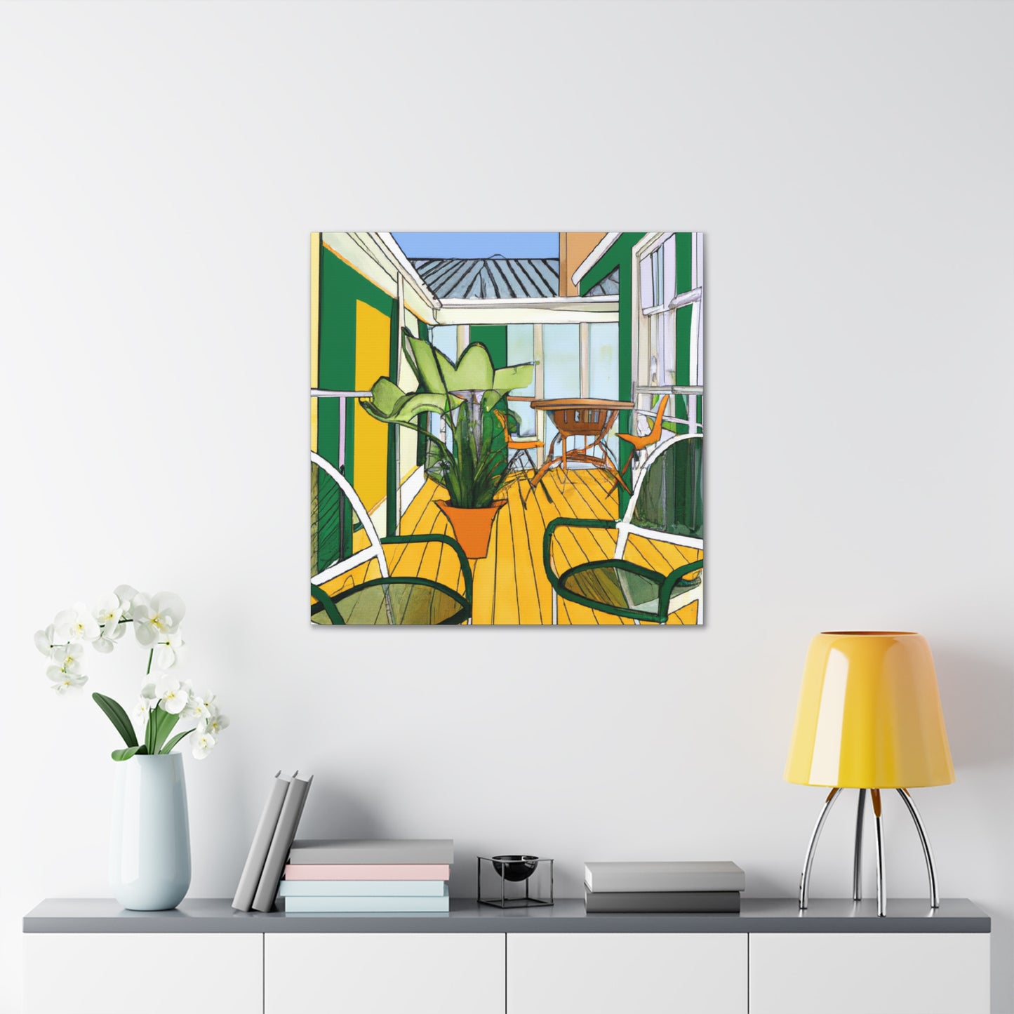 Zen Landscape - Midcentury - Canvas