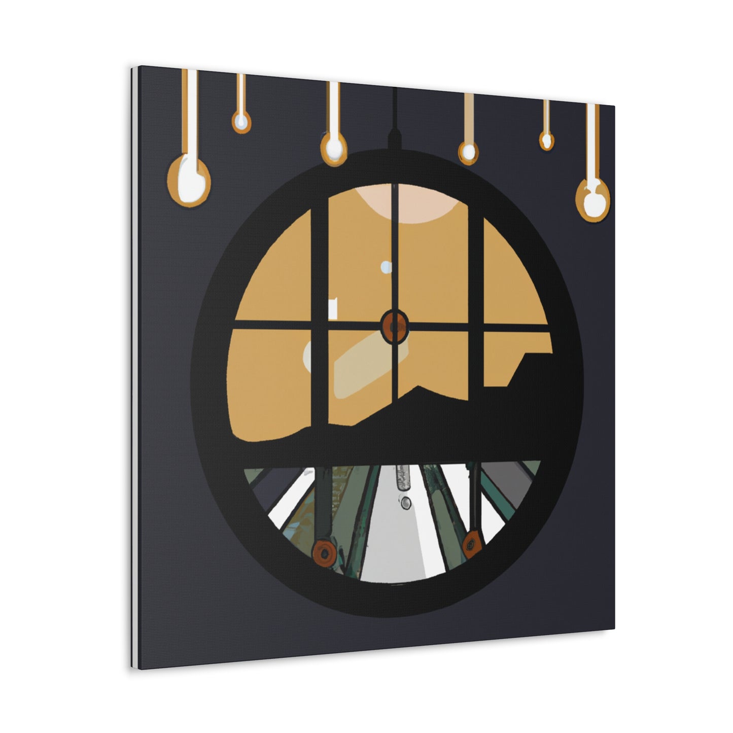 Vivid Reflection - Midcentury - Canvas