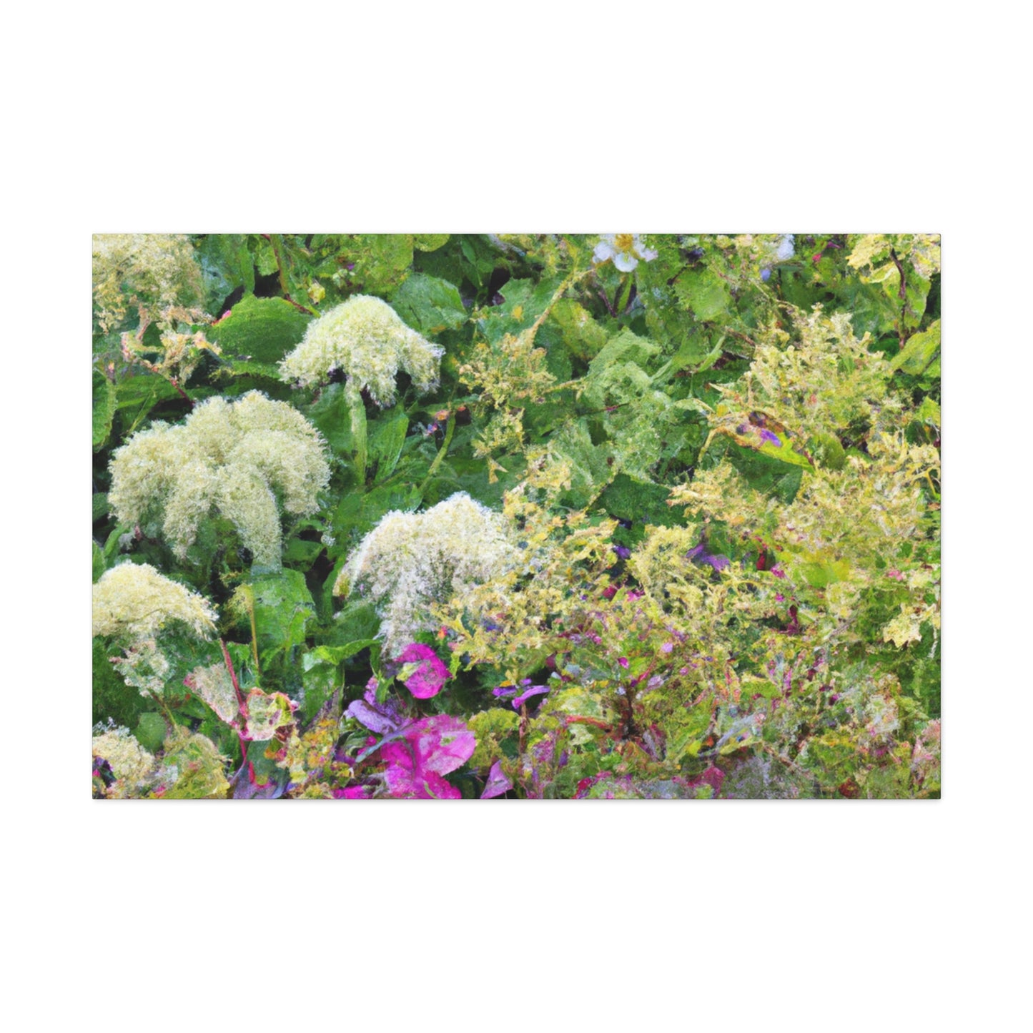 Tangled Garden Pathway. - Floral Canvas