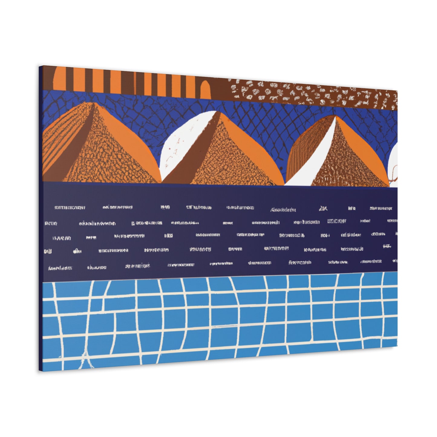 Blue RIver - Midcentury Canvas