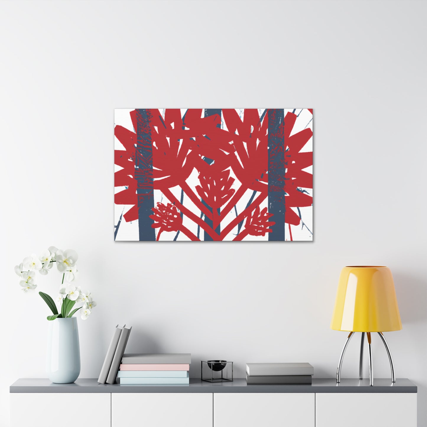 Sparklecrane - Floral Canvas Retro Design