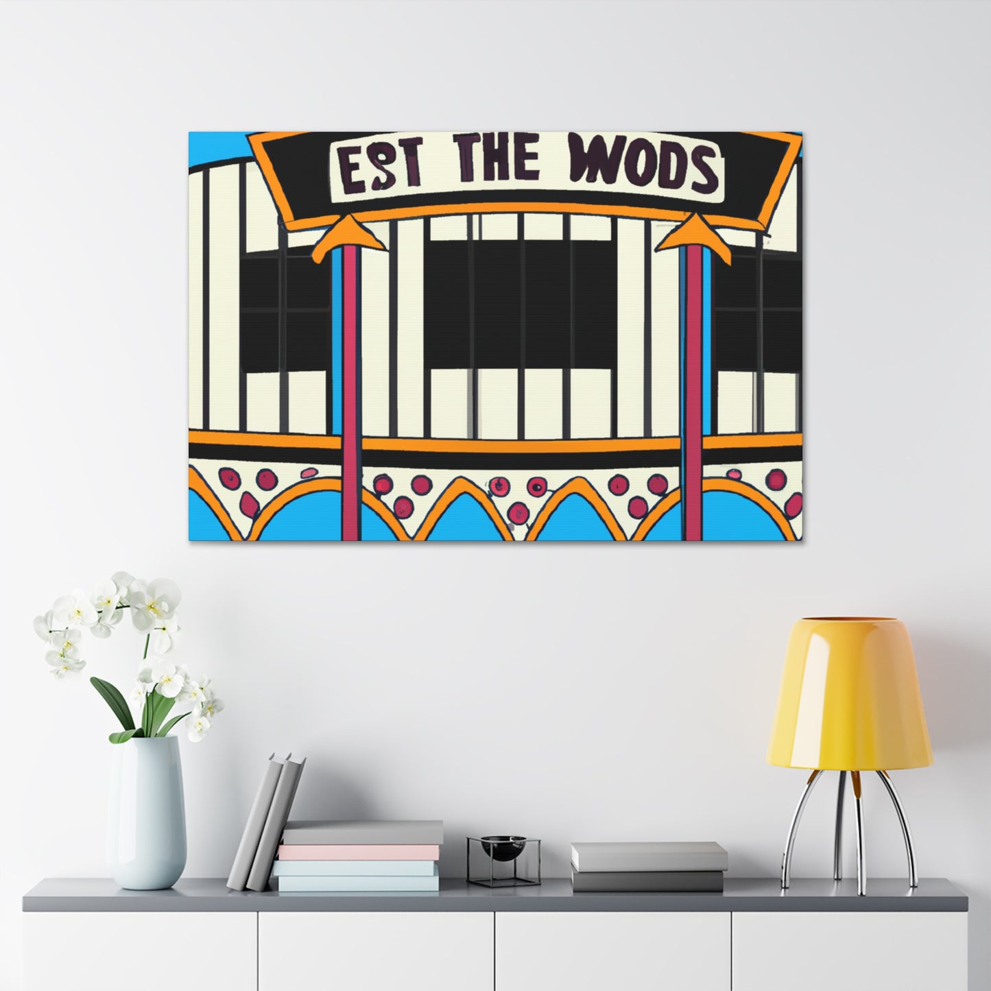 Route 50 Record Shop. - Canvas Pop Art