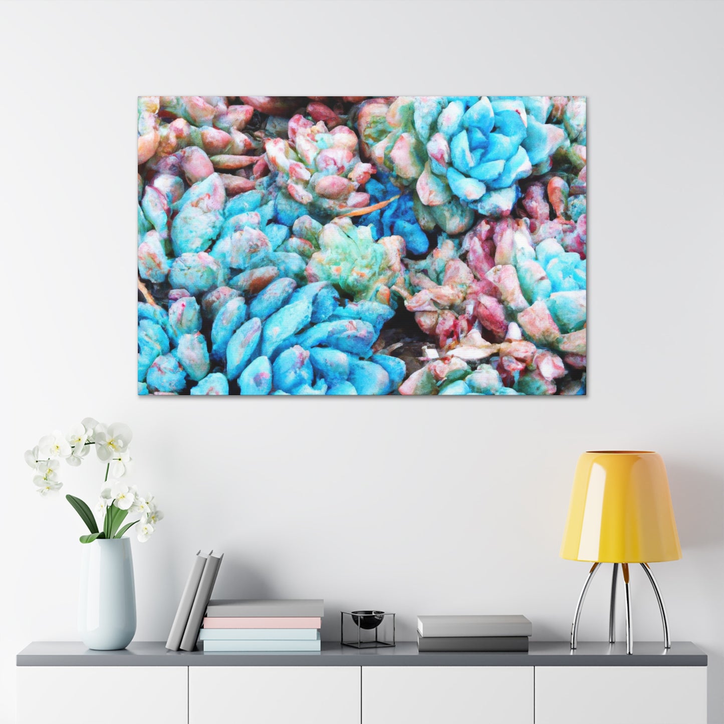 "Blooming Haven" - Canvas - Succulent