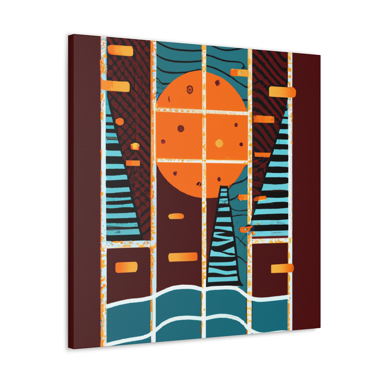 Surge of Geometry - Midcentury - Canvas