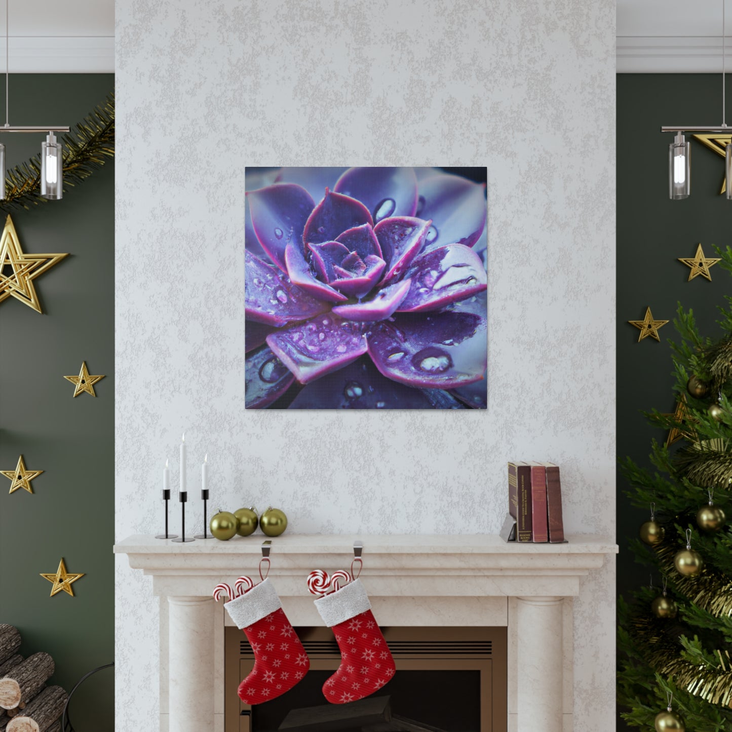 Purple Splendor - Canvas - Succulent
