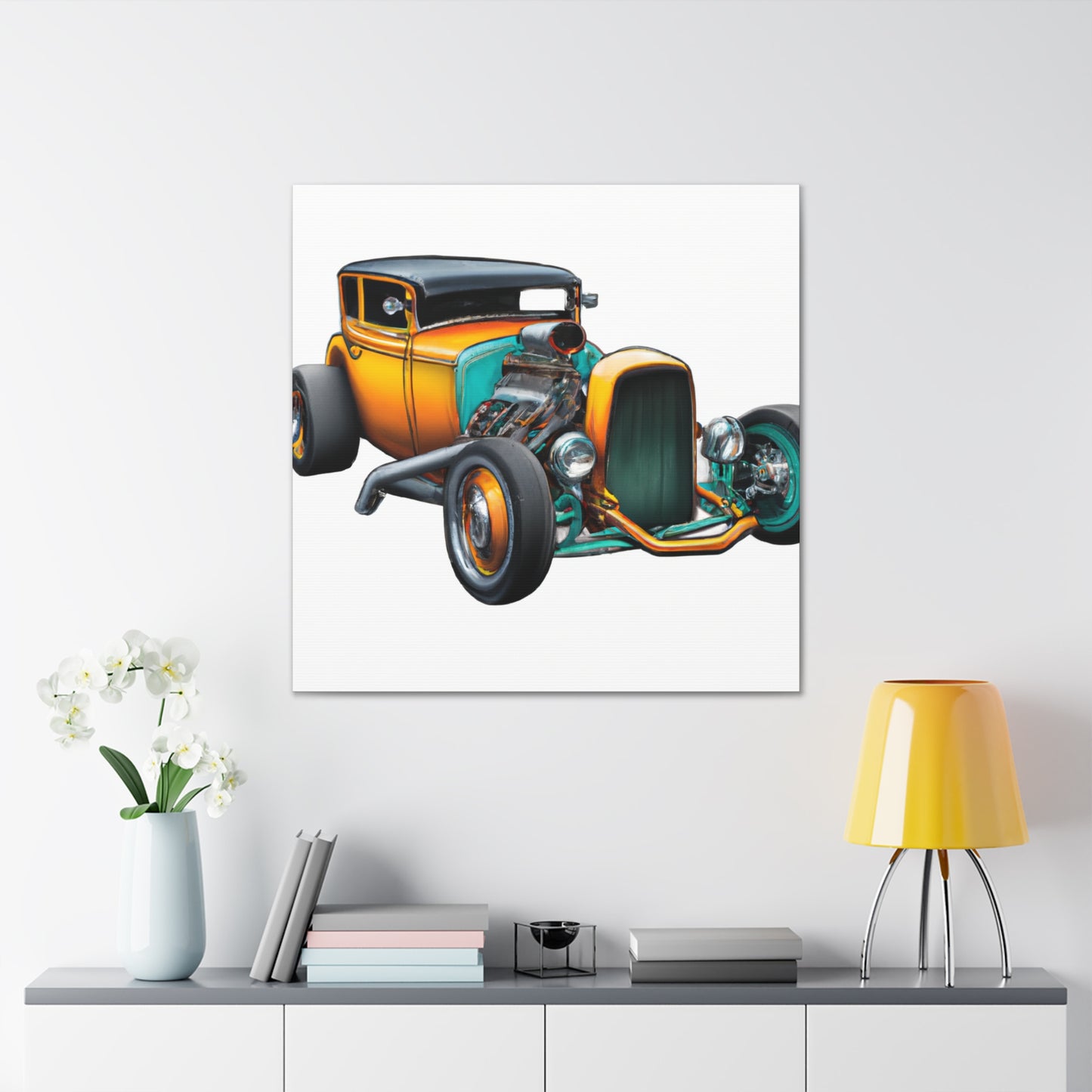 Vintage Burner - Automobile - Canvas