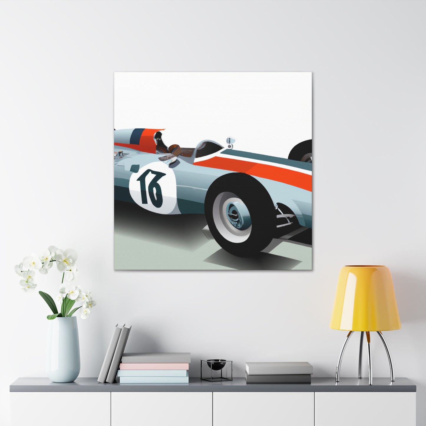 Vintage Roadrunner - Automobile - Canvas