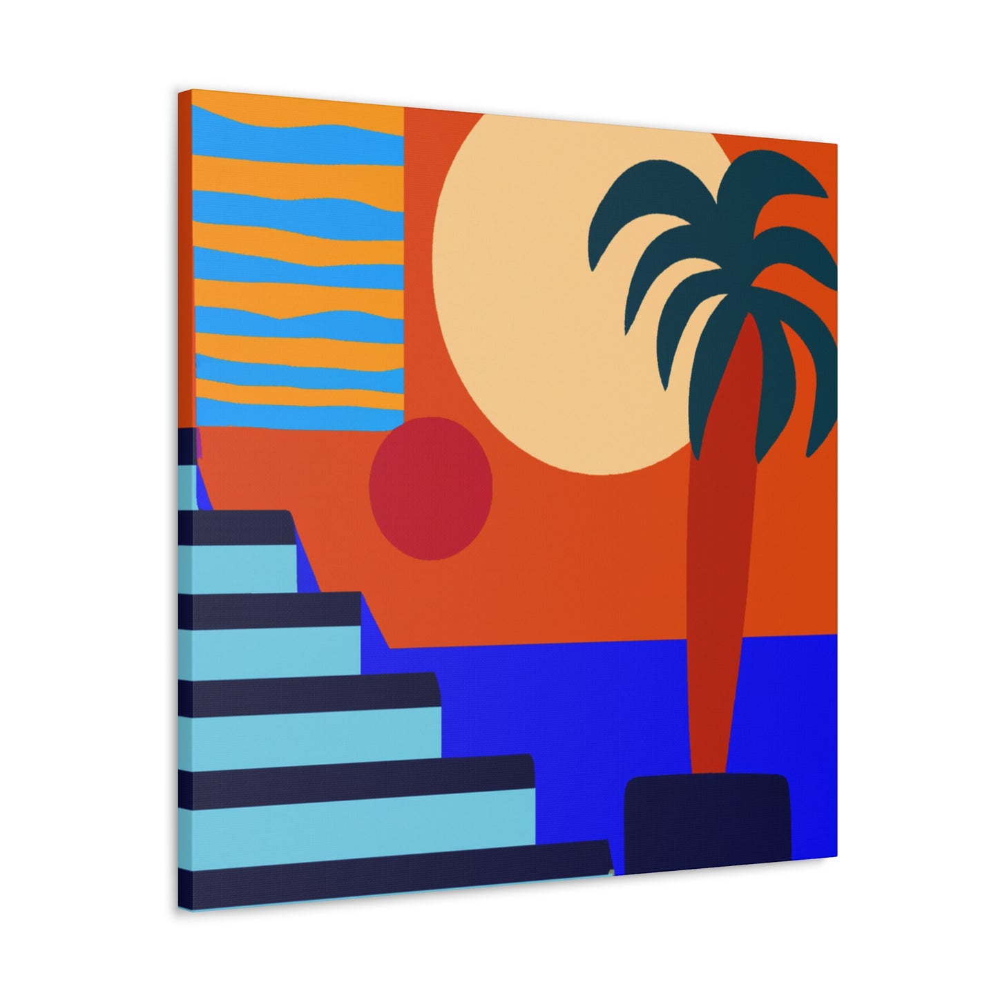 Orange Twitch - Midcentury Canvas