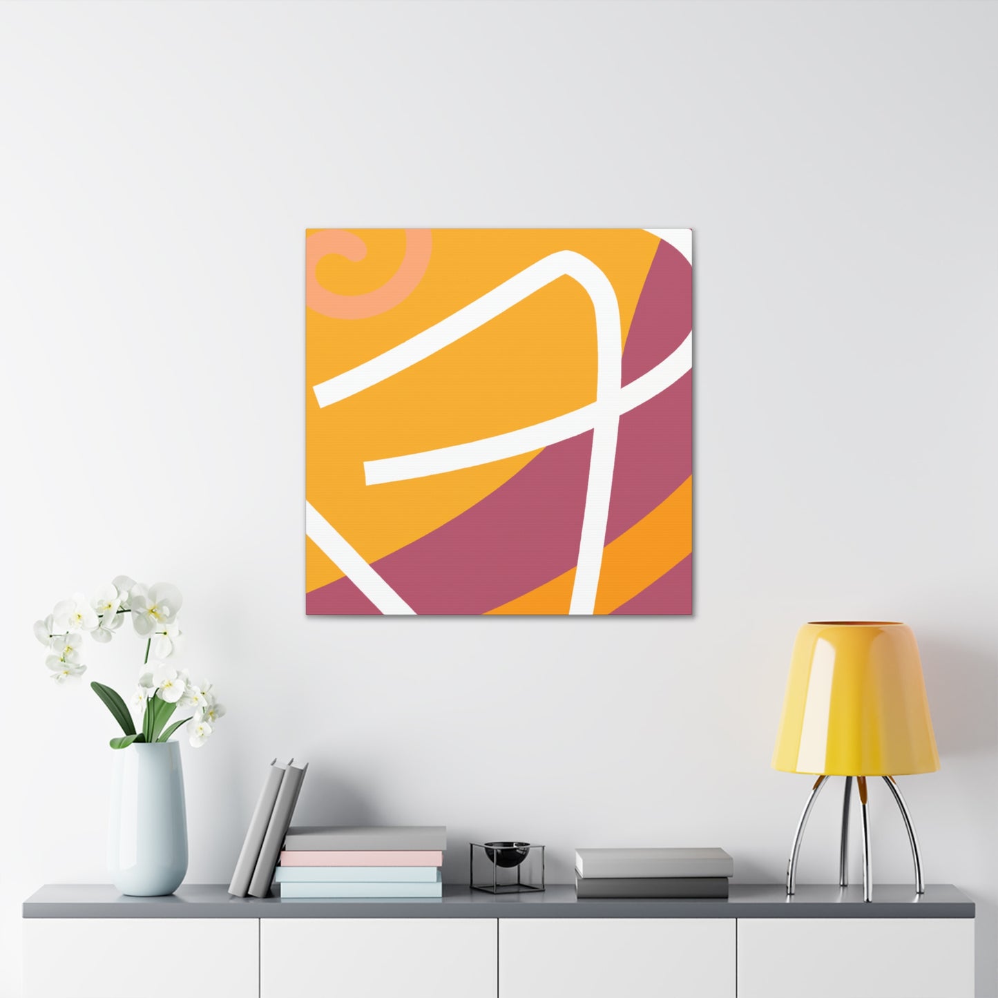 Dreamy Sunburst - Midcentury - Canvas